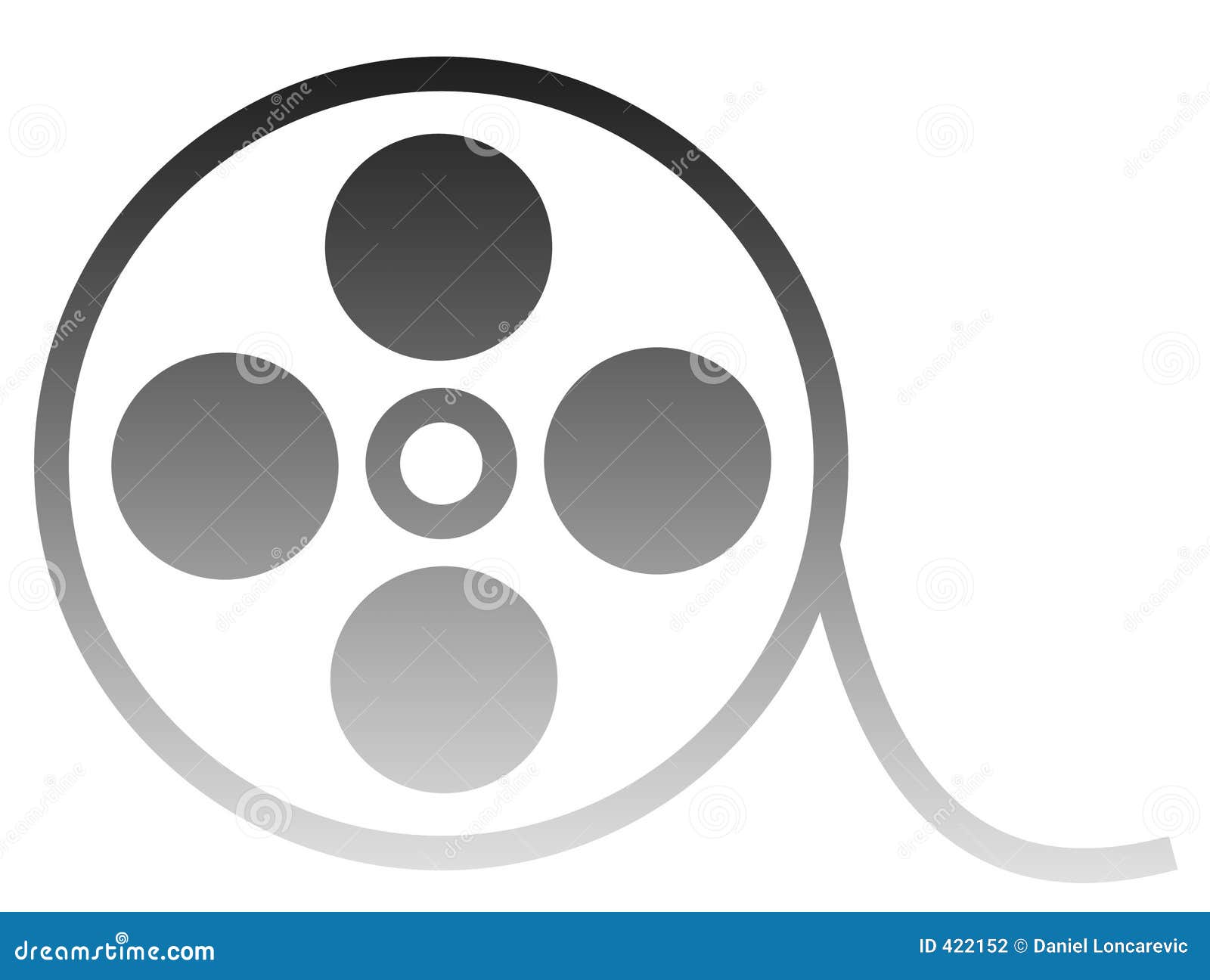 Movie shape stock illustration. Illustration of conceptual 422152