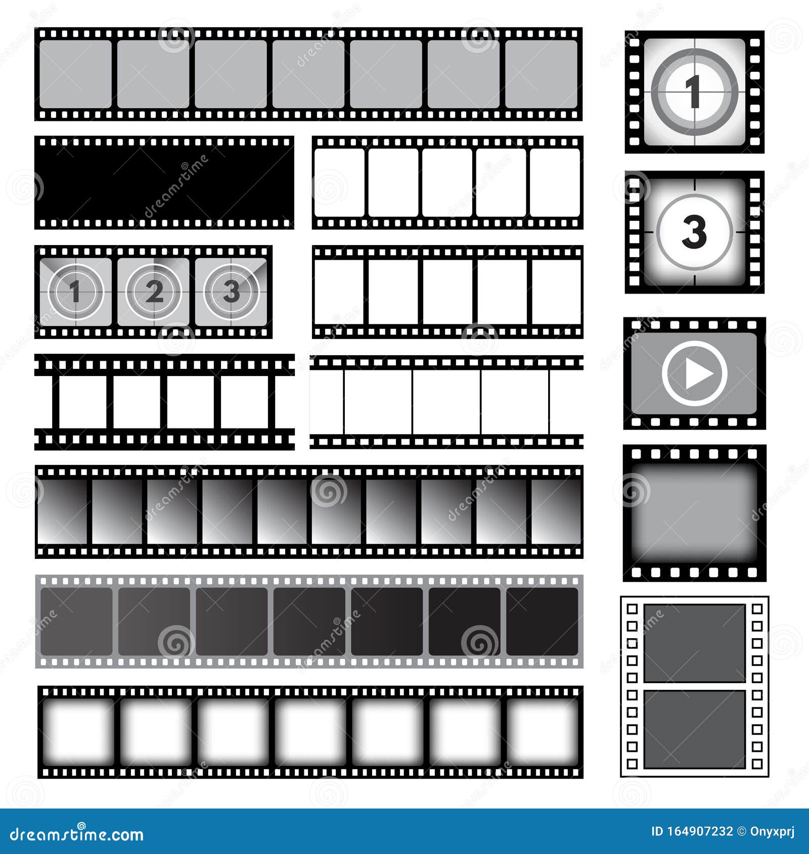 Frames Movie Reel Stock Illustrations – 584 Frames Movie Reel