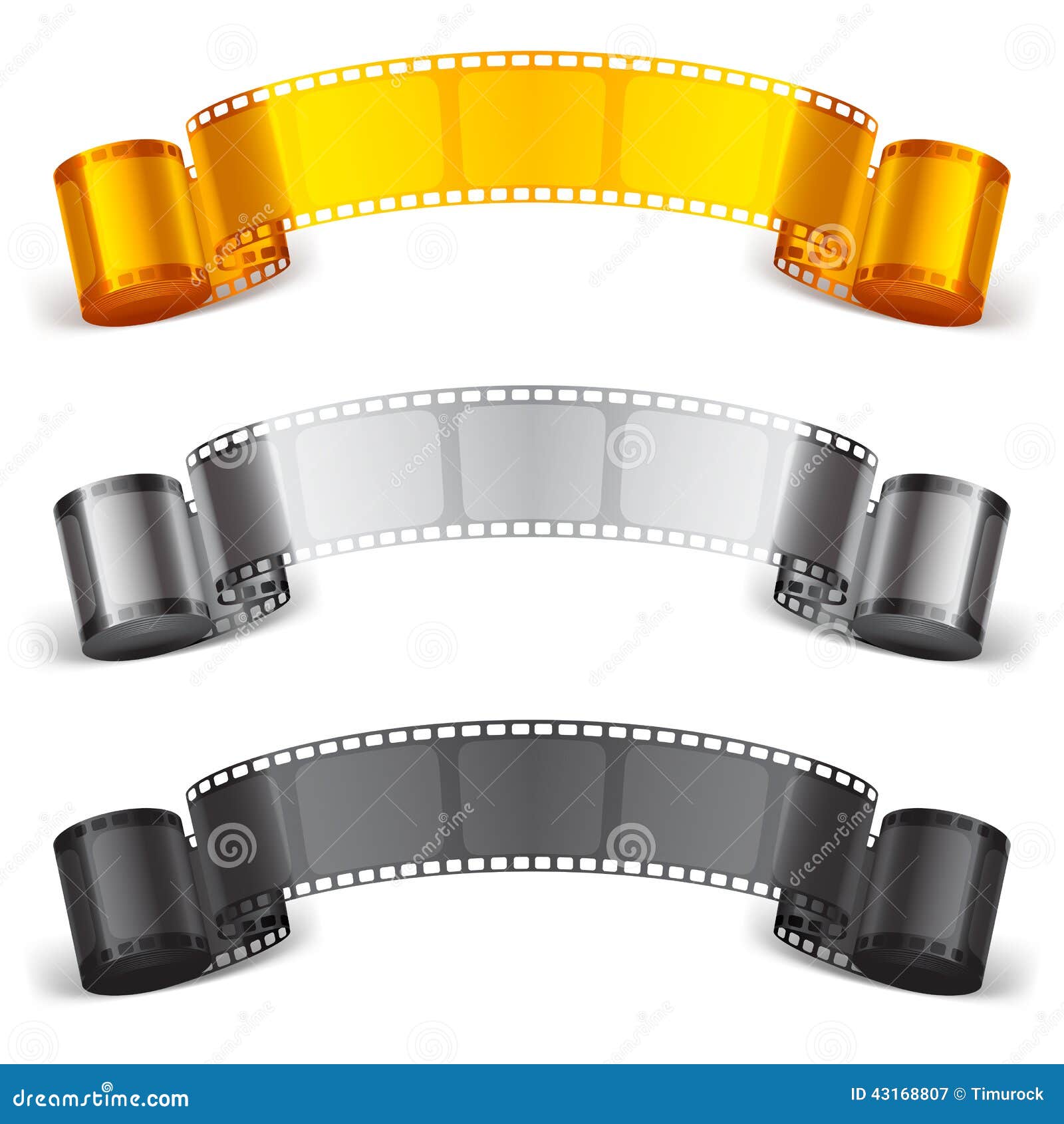 Movie tape. stock vector. Illustration of cinematography 43168807