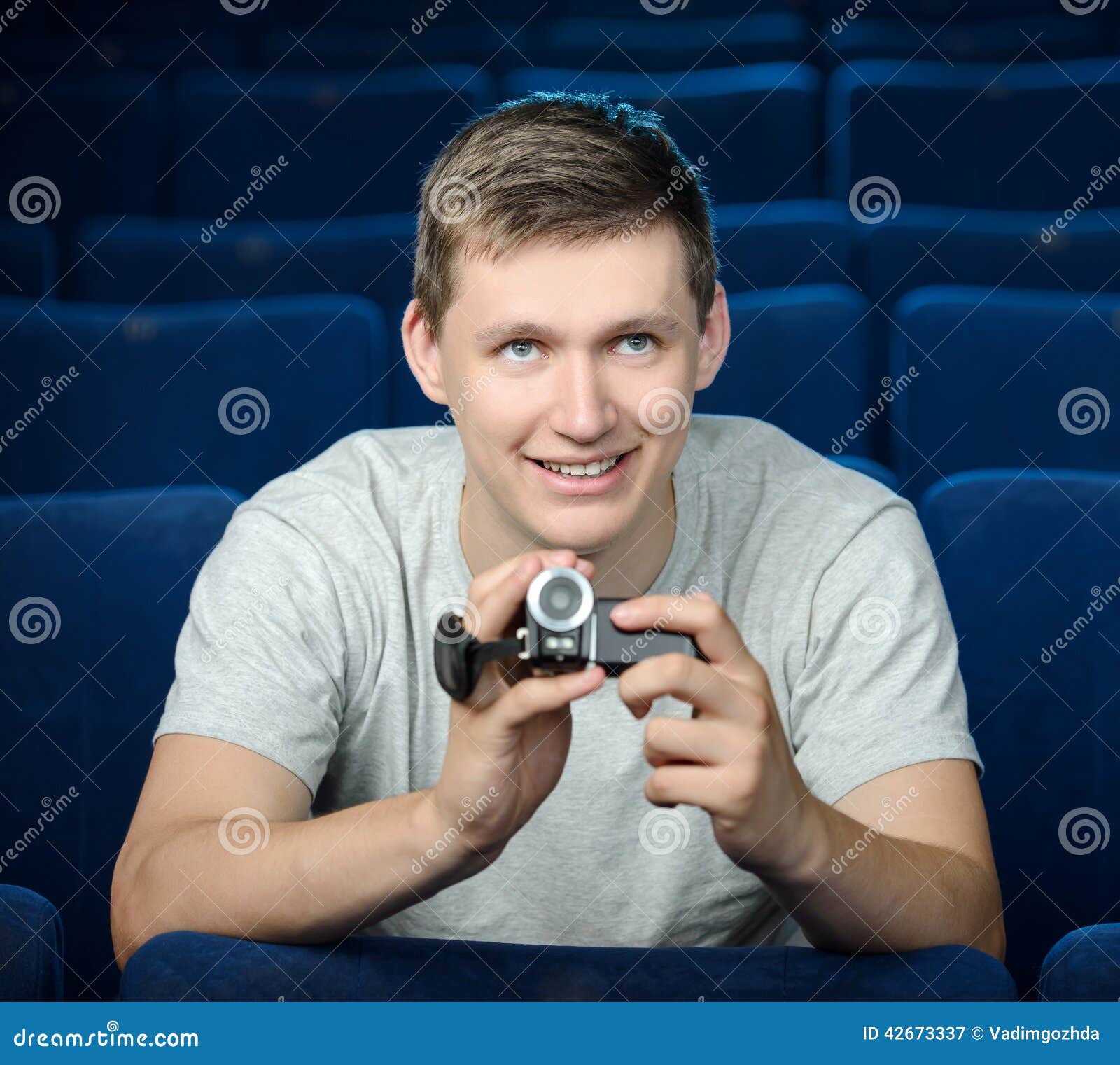 Movie Theater stock image. Image of lifestyle, beard 42673337