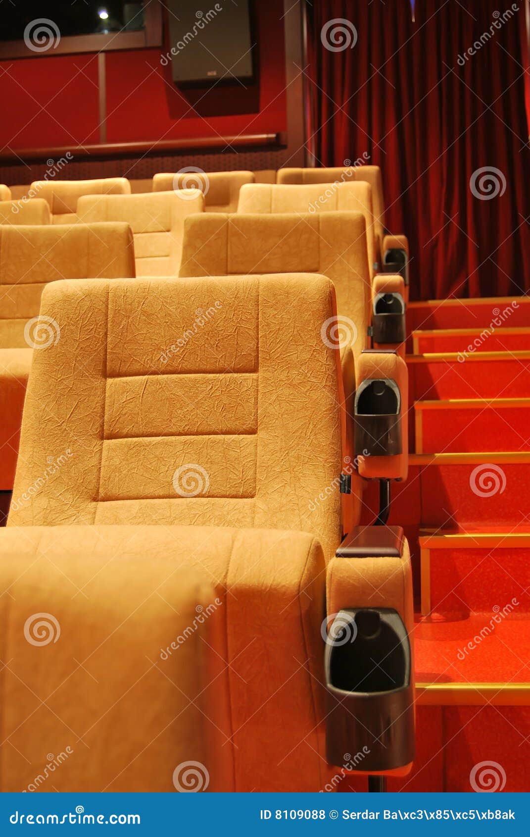 Movie Theater Seats stock photo. Image of gala, loneliness 8109088