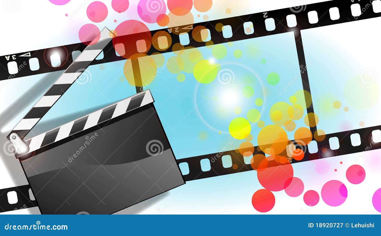 Movies Film Red Light Background Stock Illustration Image 19058103