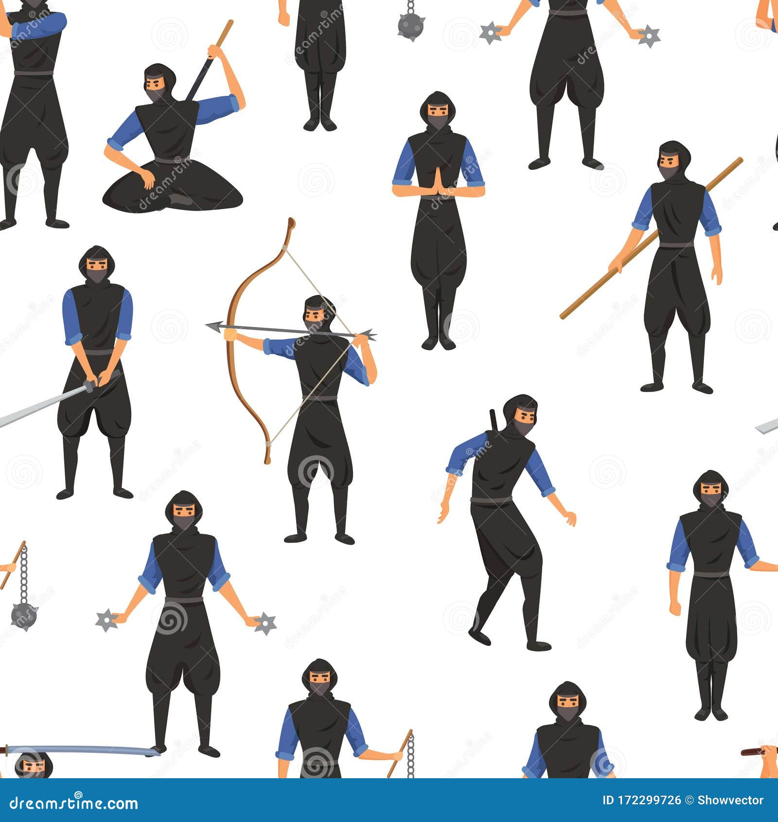 Vetores de Personagem De Assassino Ninja Em Um Traje Completo Preto Lutar  Com Garras Arte Marcial Japonesa Vector Ilustração e mais imagens de Adulto  - iStock