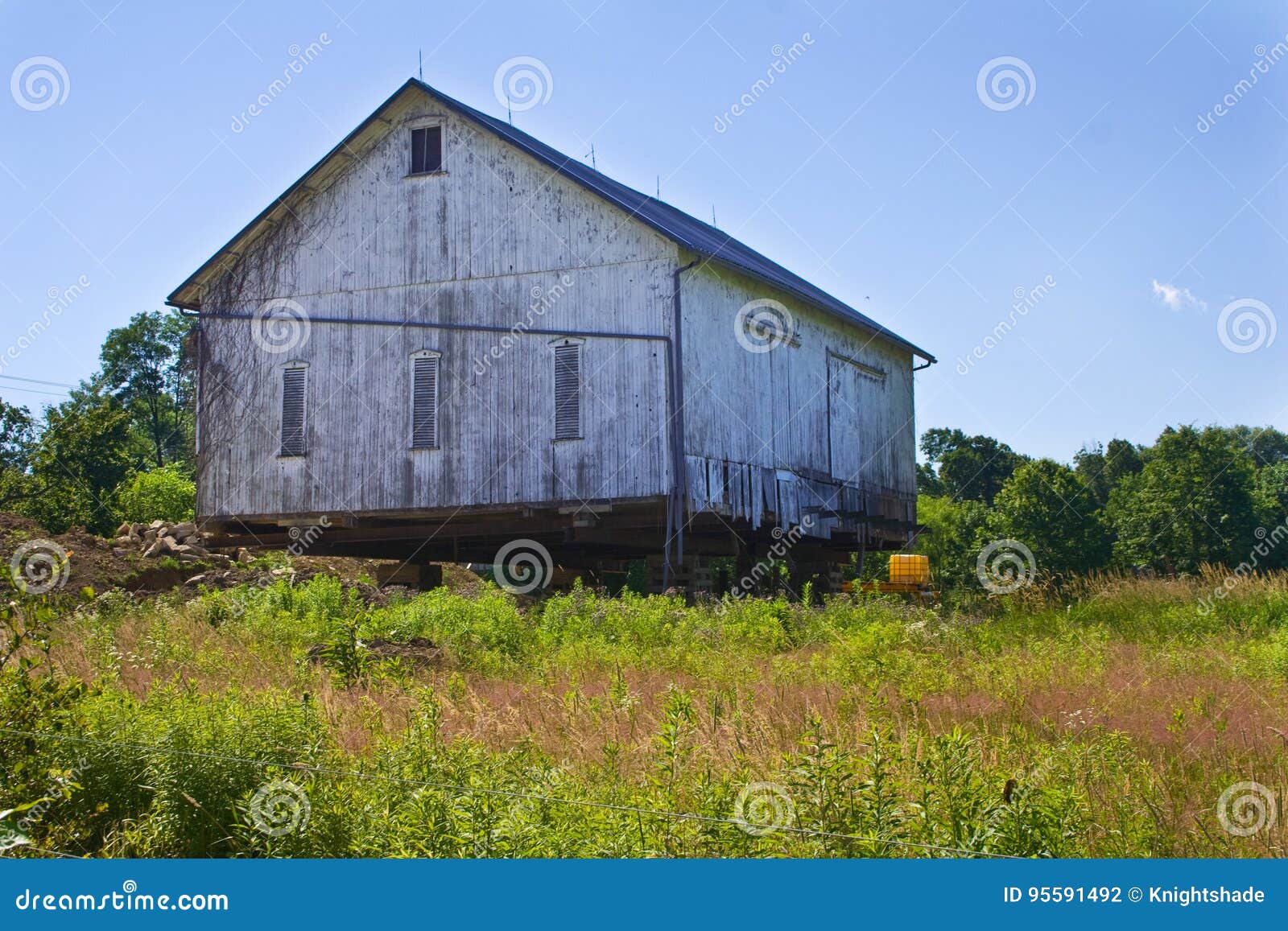 Moving A Barn Stock Photo Image Of Construction Moved 95591492