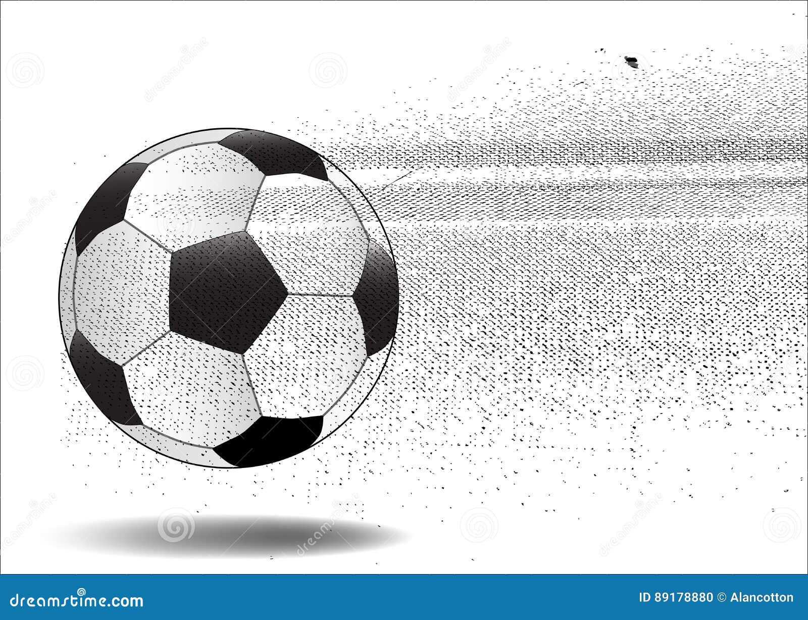 Moving Football stock vector. Illustration of drawing 89178880
