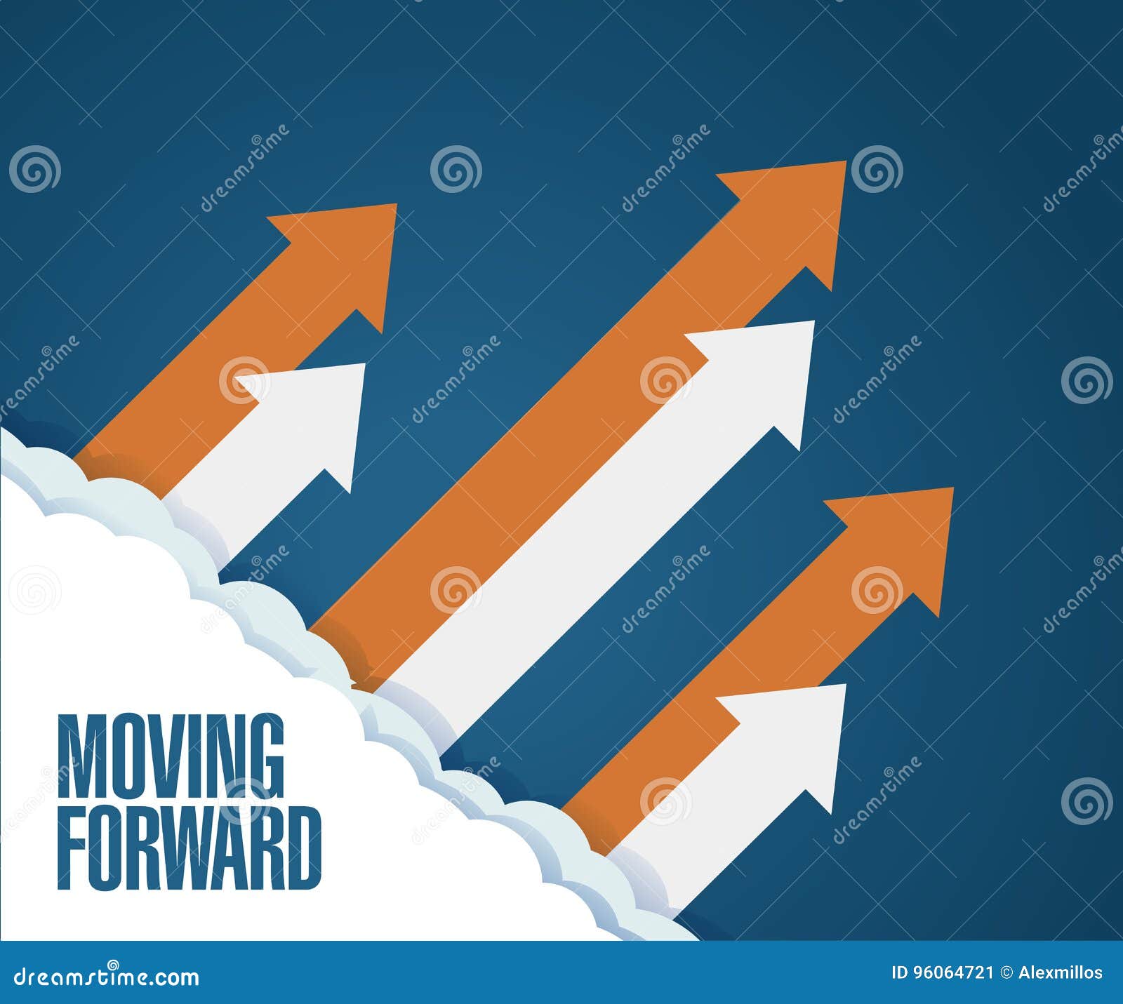 moving forward concept. arrows moving up