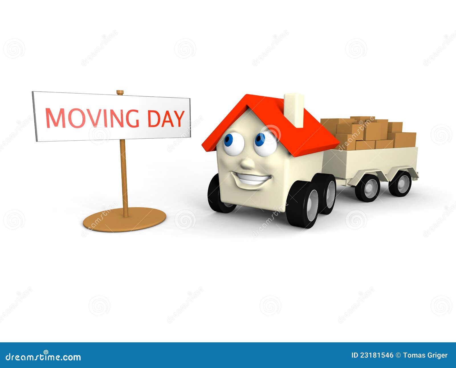 Moving House Stock Illustration Illustration Of Face 23181546