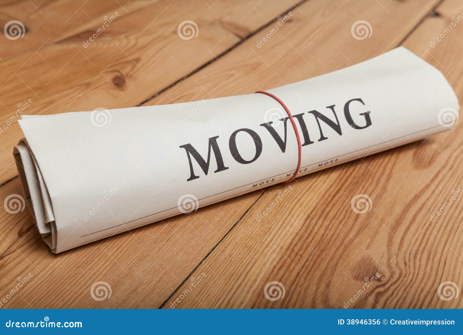 Moving newspaper stock photo. Image of move, written 38946356