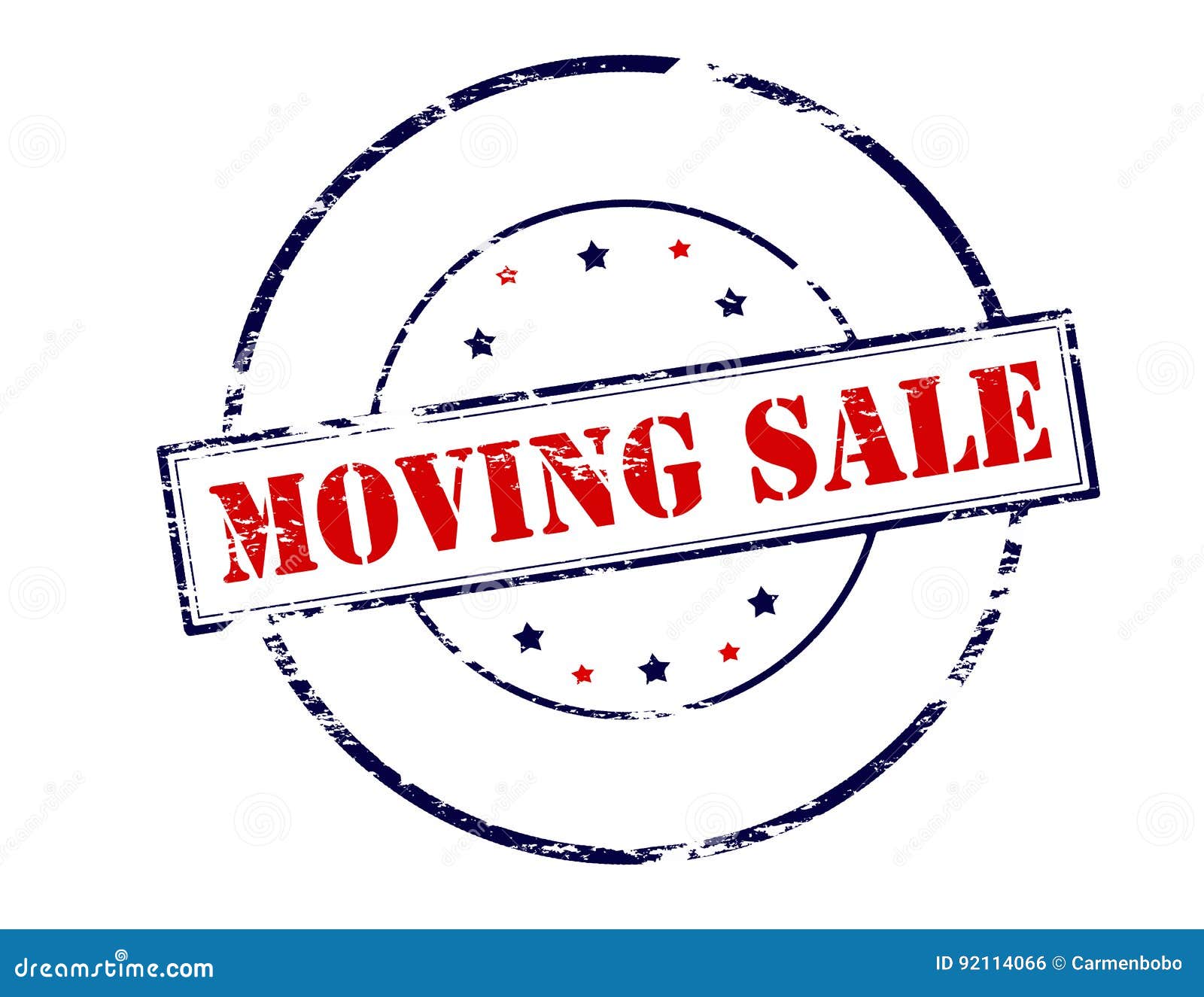 Moving sale stock illustration. Illustration of stars 92114066