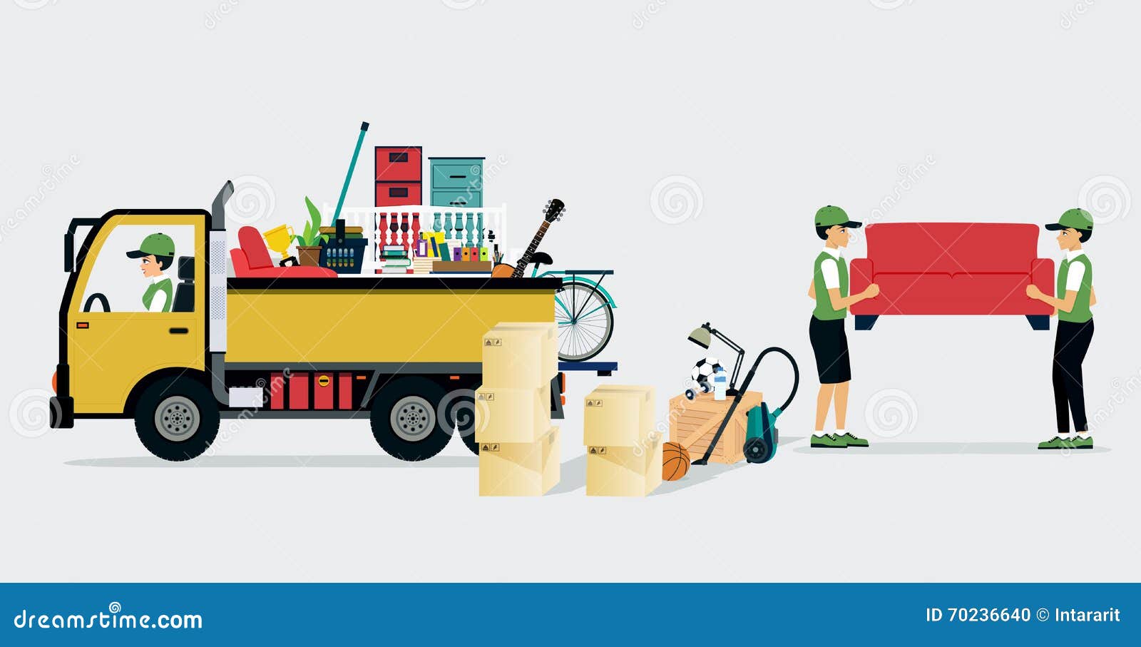 Moving Services stock vector. Illustration of service 70236640