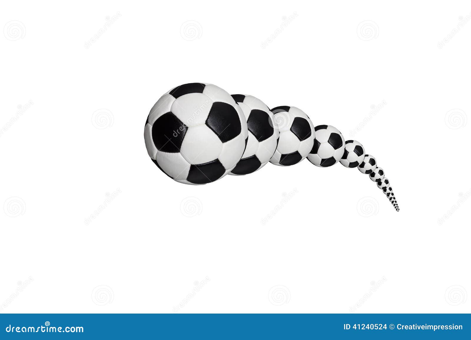 Moving soccer ball stock photo. Image of design, game 41240524