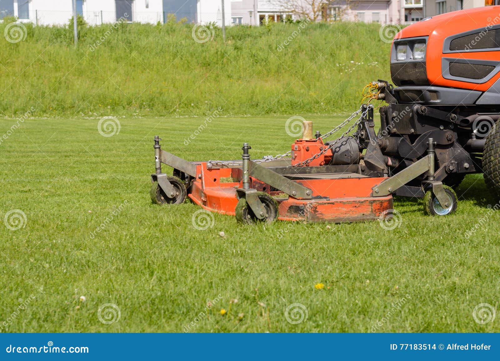 Mowing Grass with Lawn Tractor Stock Photo Image of green, lawnmower