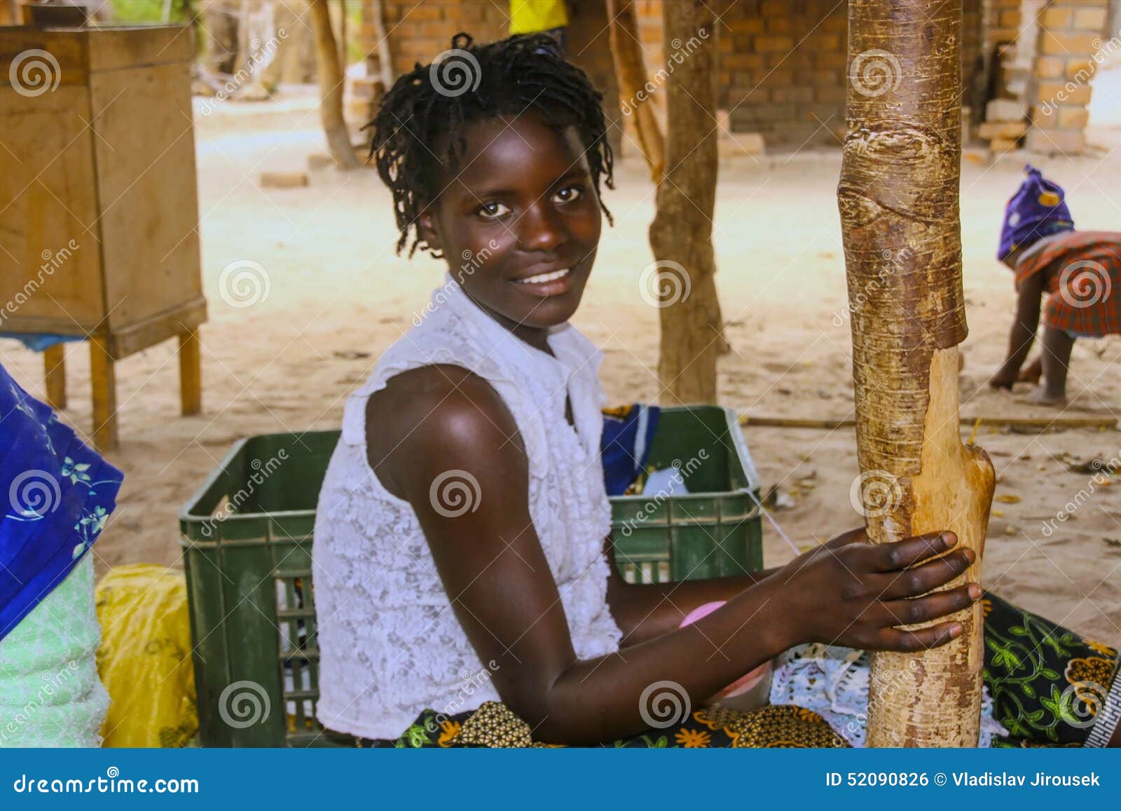 MOZAMBIQUE, NOVEMBER 5: Aboriginal Beautiful Girl. November 5, 2007