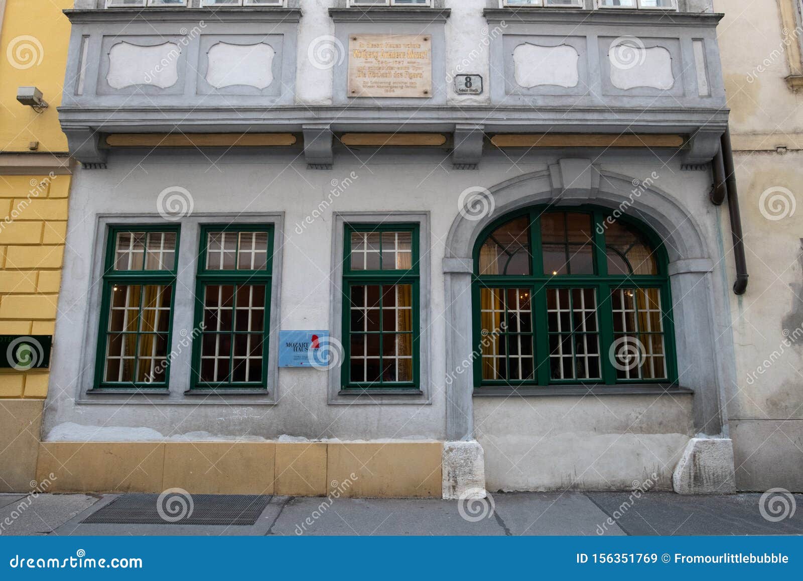Mozart`s House in Vienna Austria Editorial Stock Image Image of