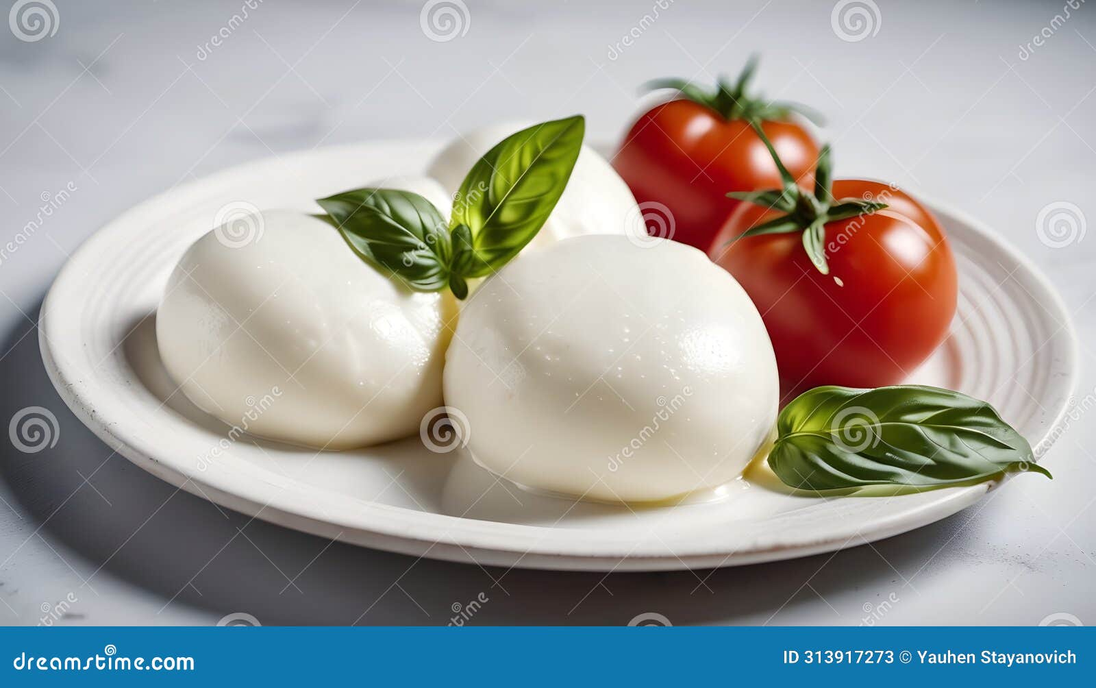 mozzarella typical italian product derived from milk with tomatoes