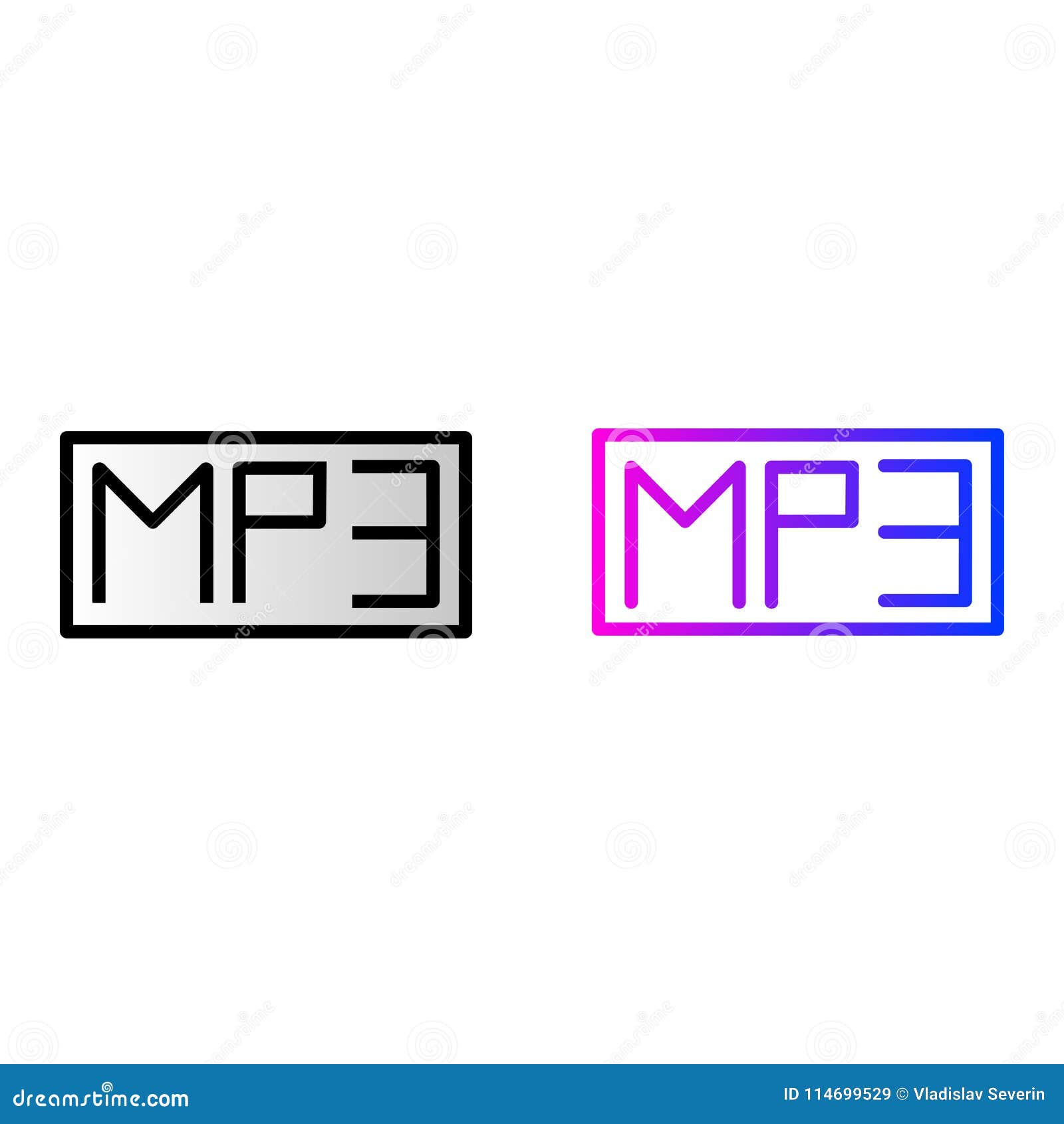 mp3 icon, mp3 music audio format