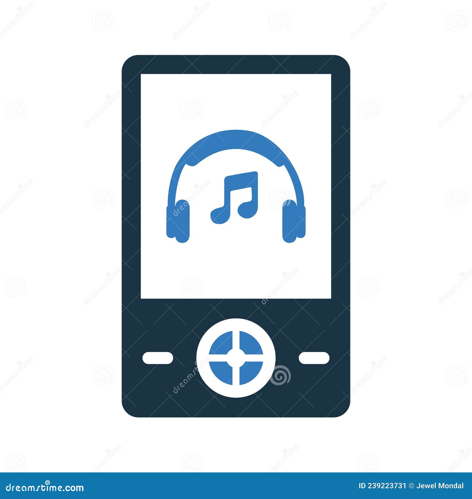 MP3, Player Icon. Editable Vector Graphics. Stock Vector Illustration
