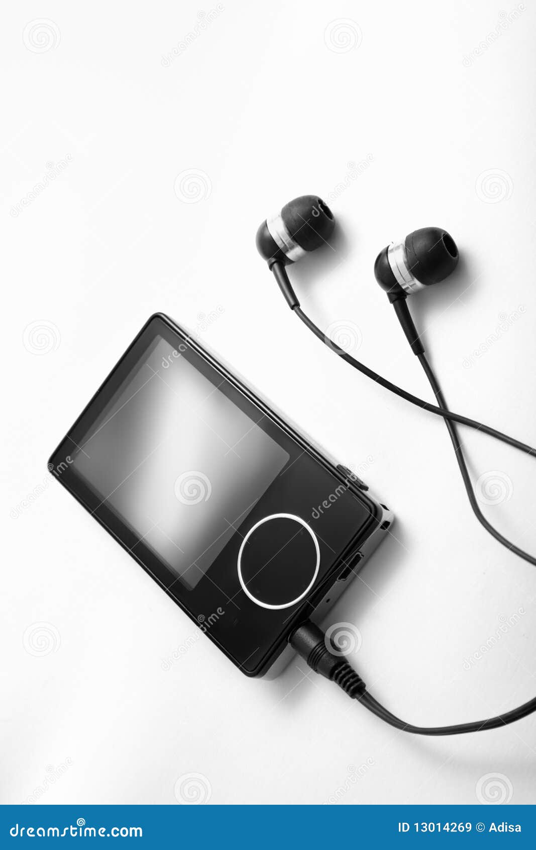 MP3-Player getrennt auf Weiß