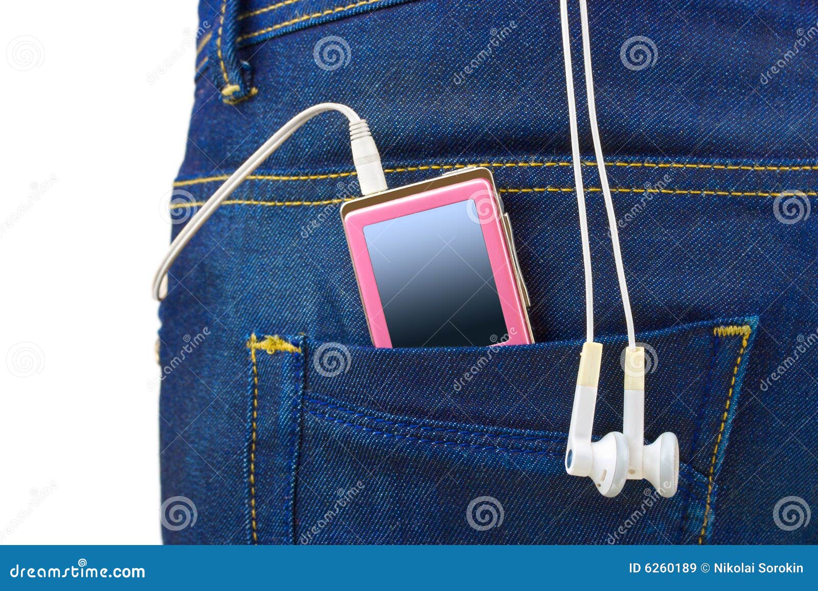 Correspondence Prisoner of war Perpetrator MP3 player in jeans pocket stock image. Image of electronics - 6260189