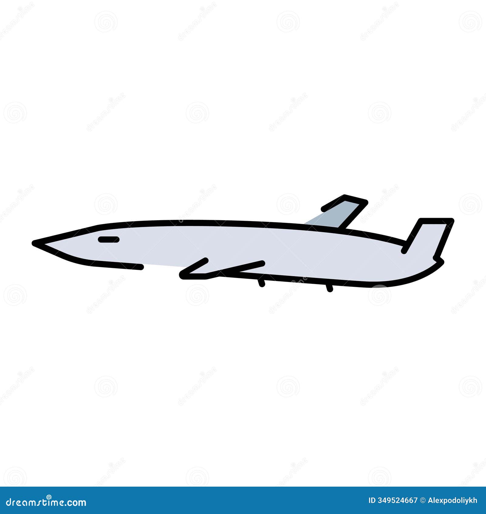 mq-25 stingray (usa) line color icon. deck-based unmanned refueler