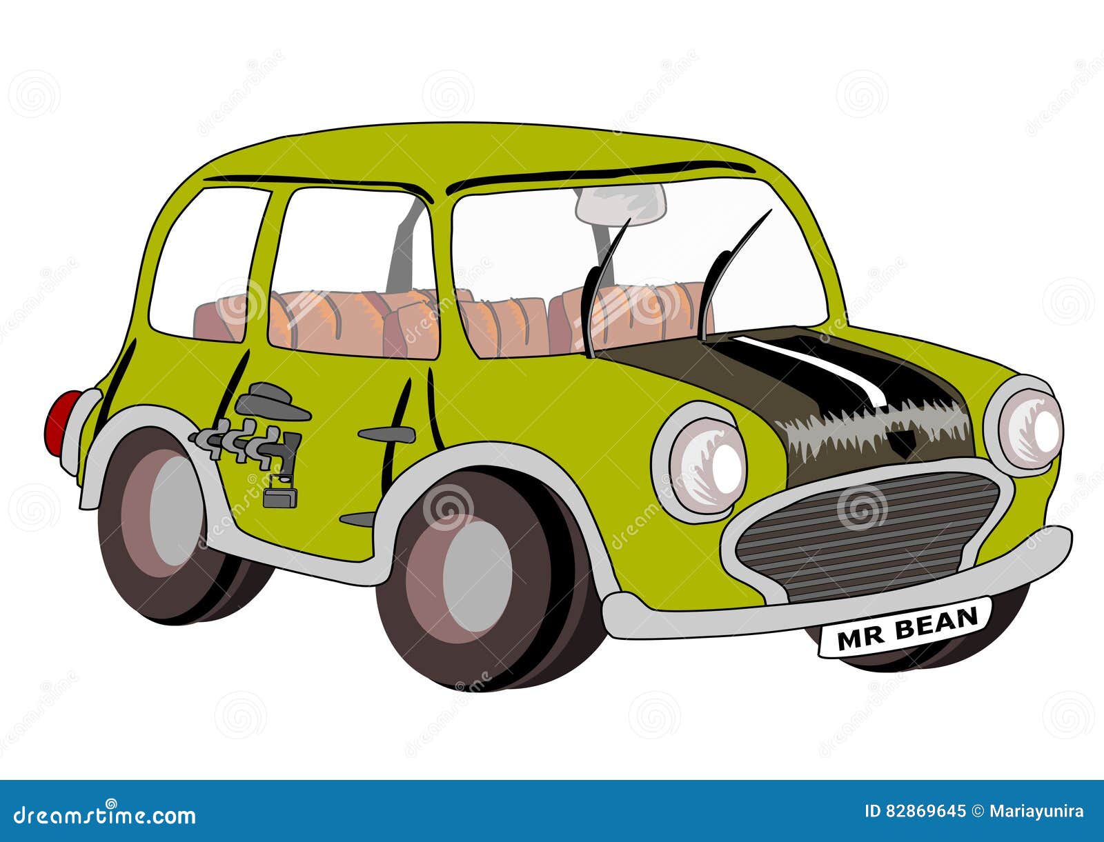 Mr Bean car editorial image. Illustration of transportation - 82869645