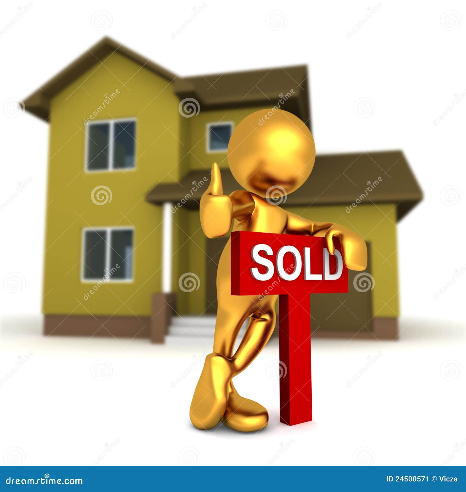 Mr Goldman Real Estate stock illustration. Illustration of agent