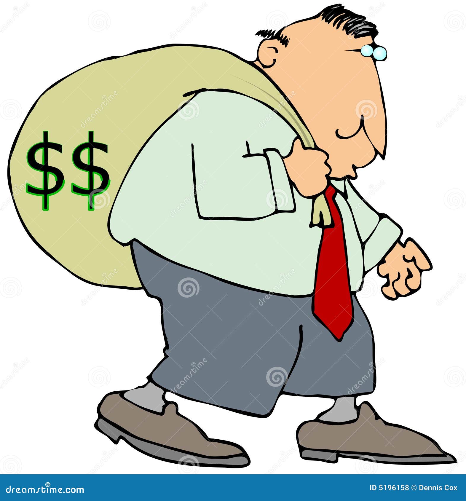 Mr. Moneybags stock illustration. Illustration of money 5196158