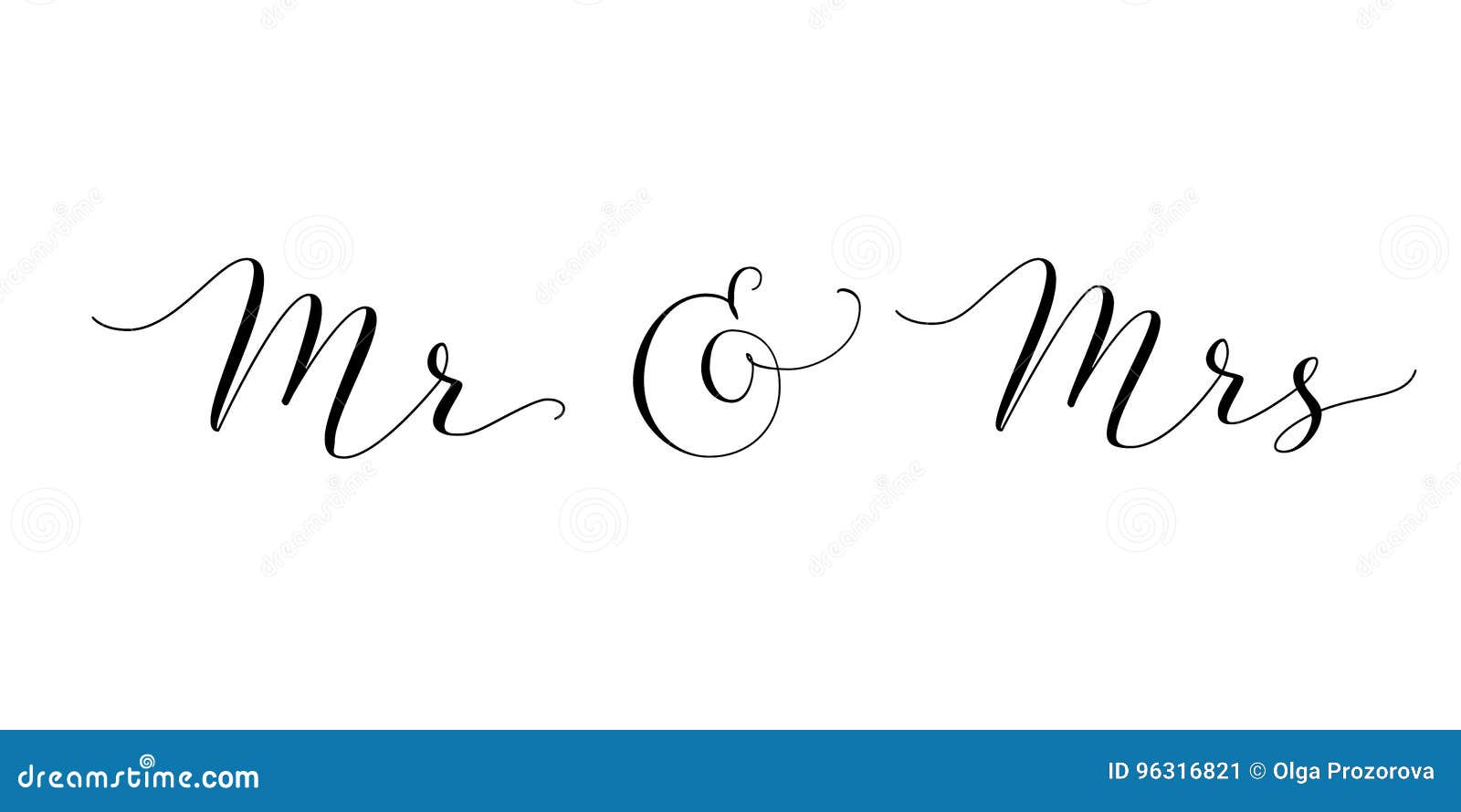 Calligraphy Mr Mrs Stock Illustrations – 21 Calligraphy Mr Mrs