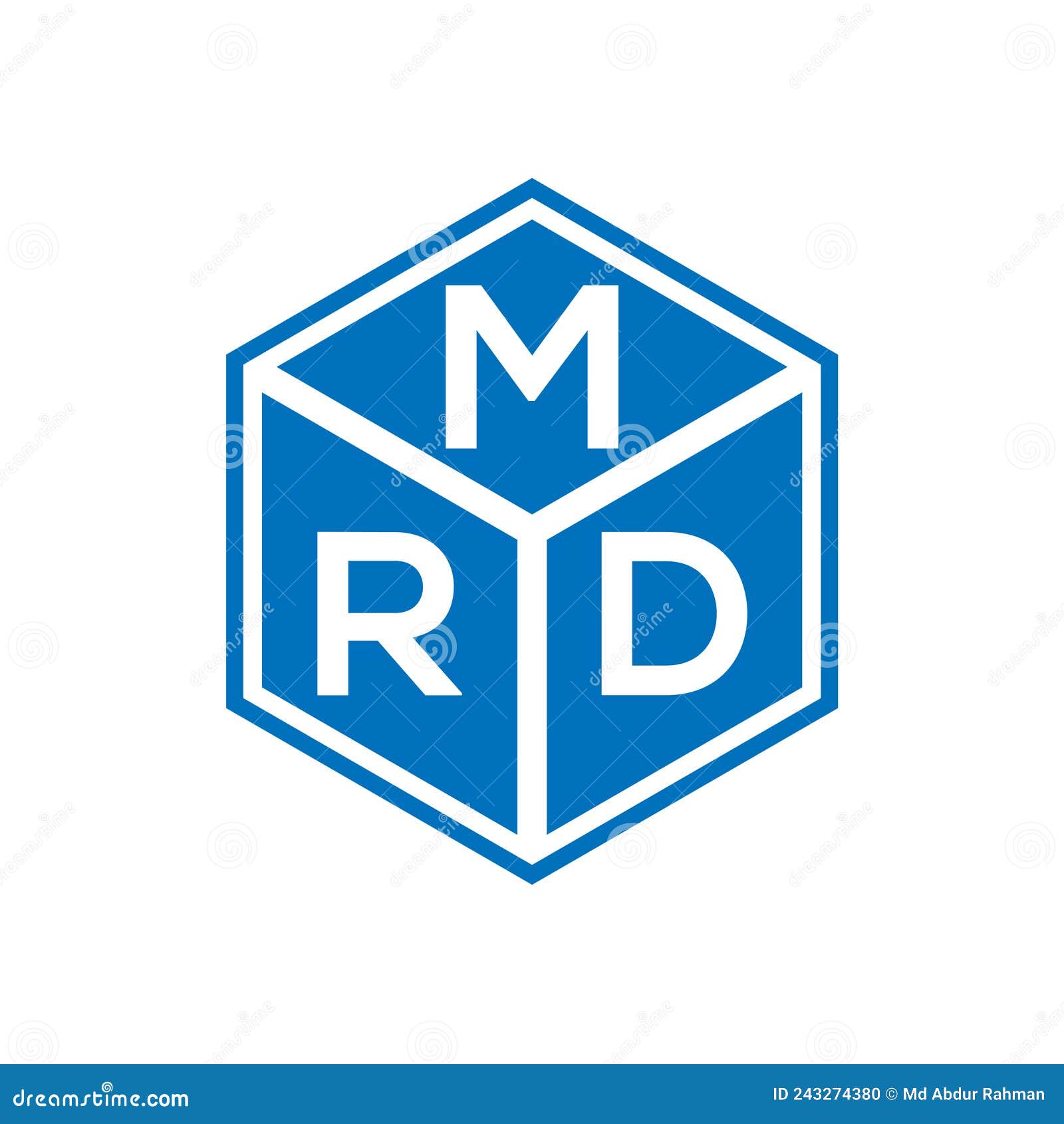 MRD Letter Logo Design on Black Background. MRD Creative Initials ...