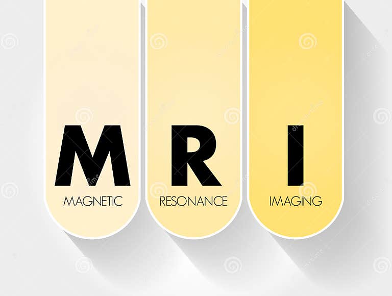 MRI Resonance Imaging Acronym, Medical Concept Background