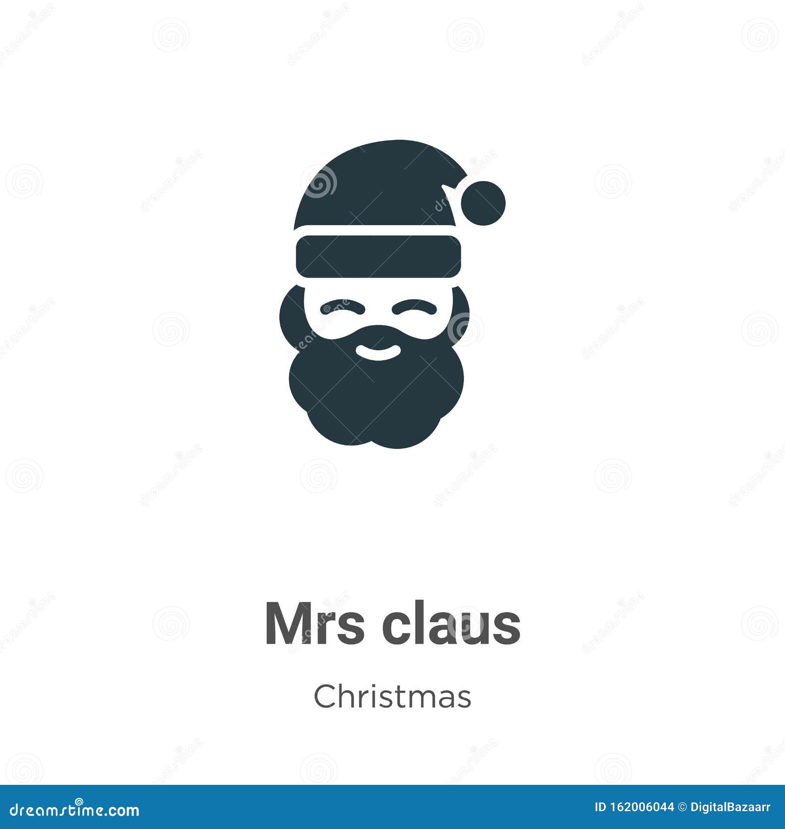 Mrs Santa Christmas Woman Cartoon Vector 22060099