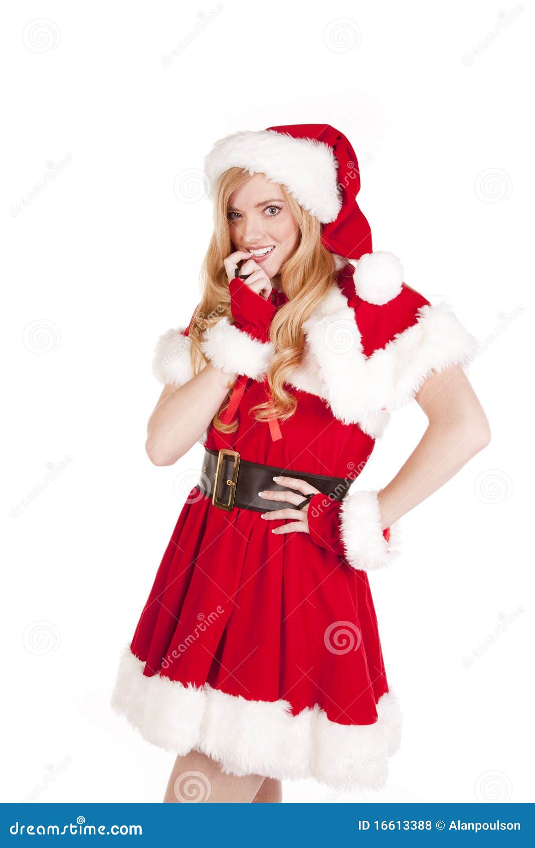 Mrs Santa teasing stock photo. Image of december, expression - 16613388