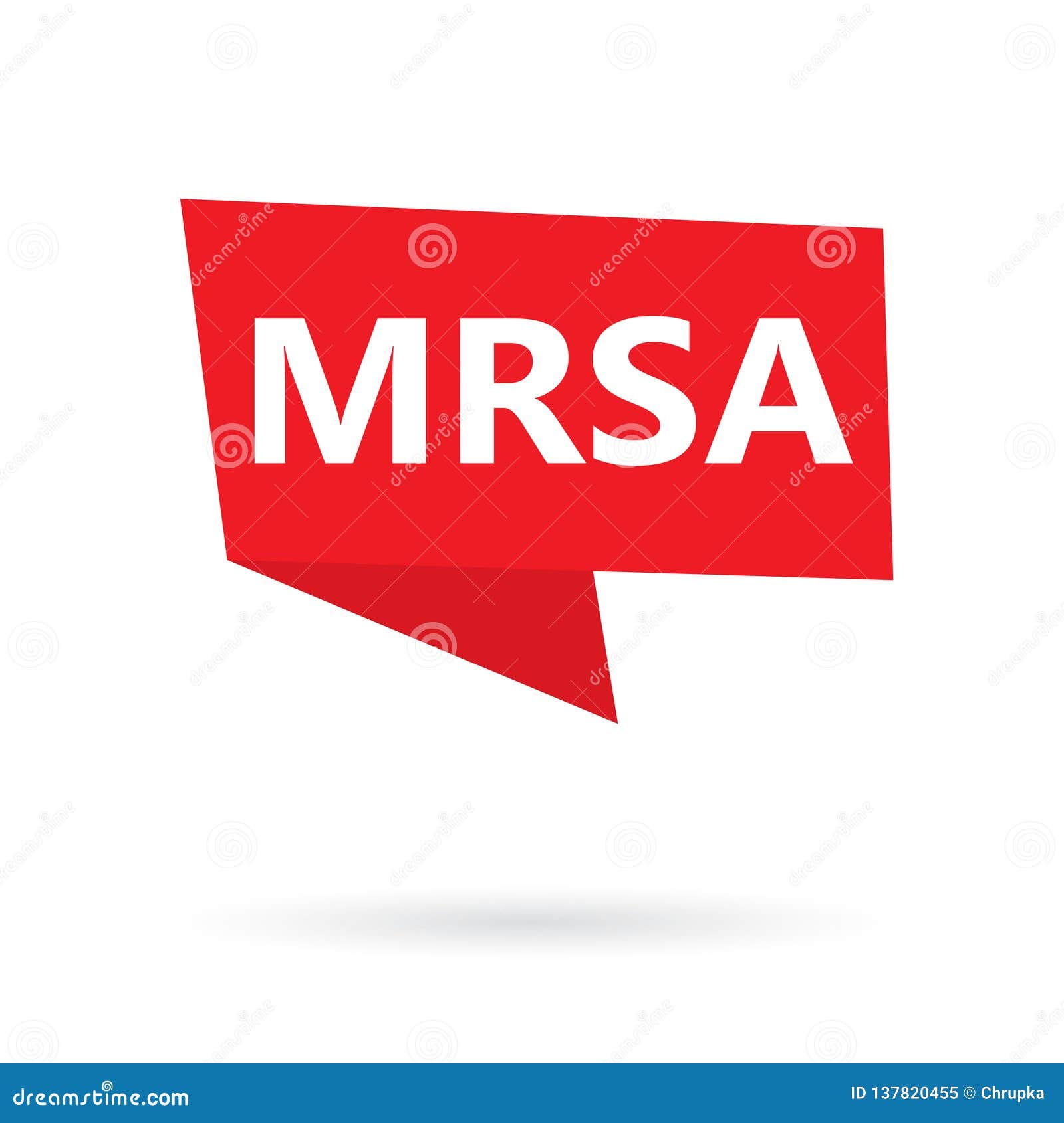 MRSA Staphylococcus aureus – Cartoon Stock Vector