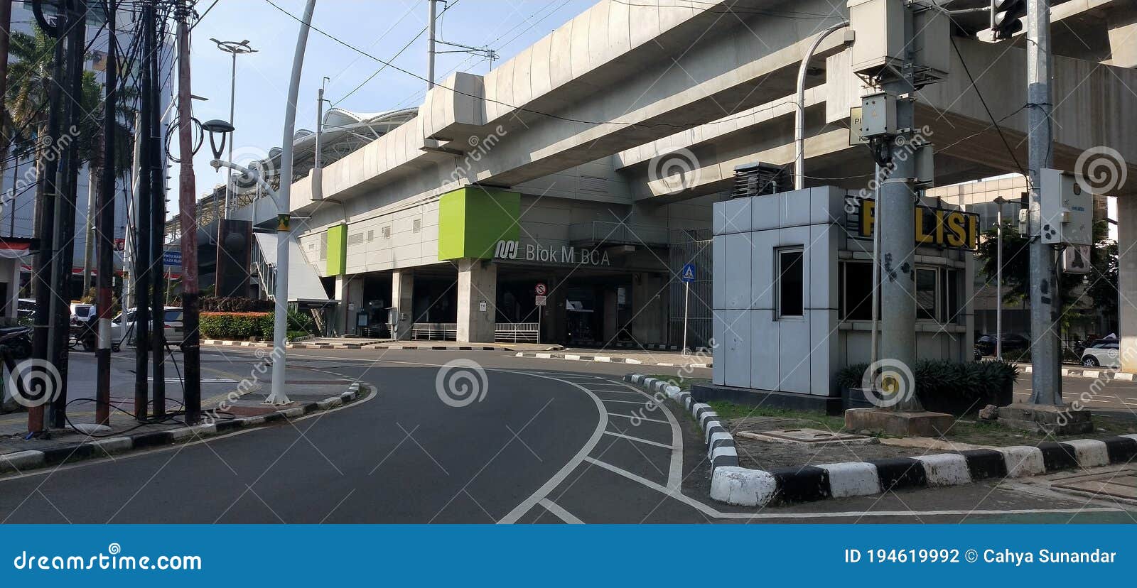 MRT Blok M Station, Location in South Jakarta Editorial Photography