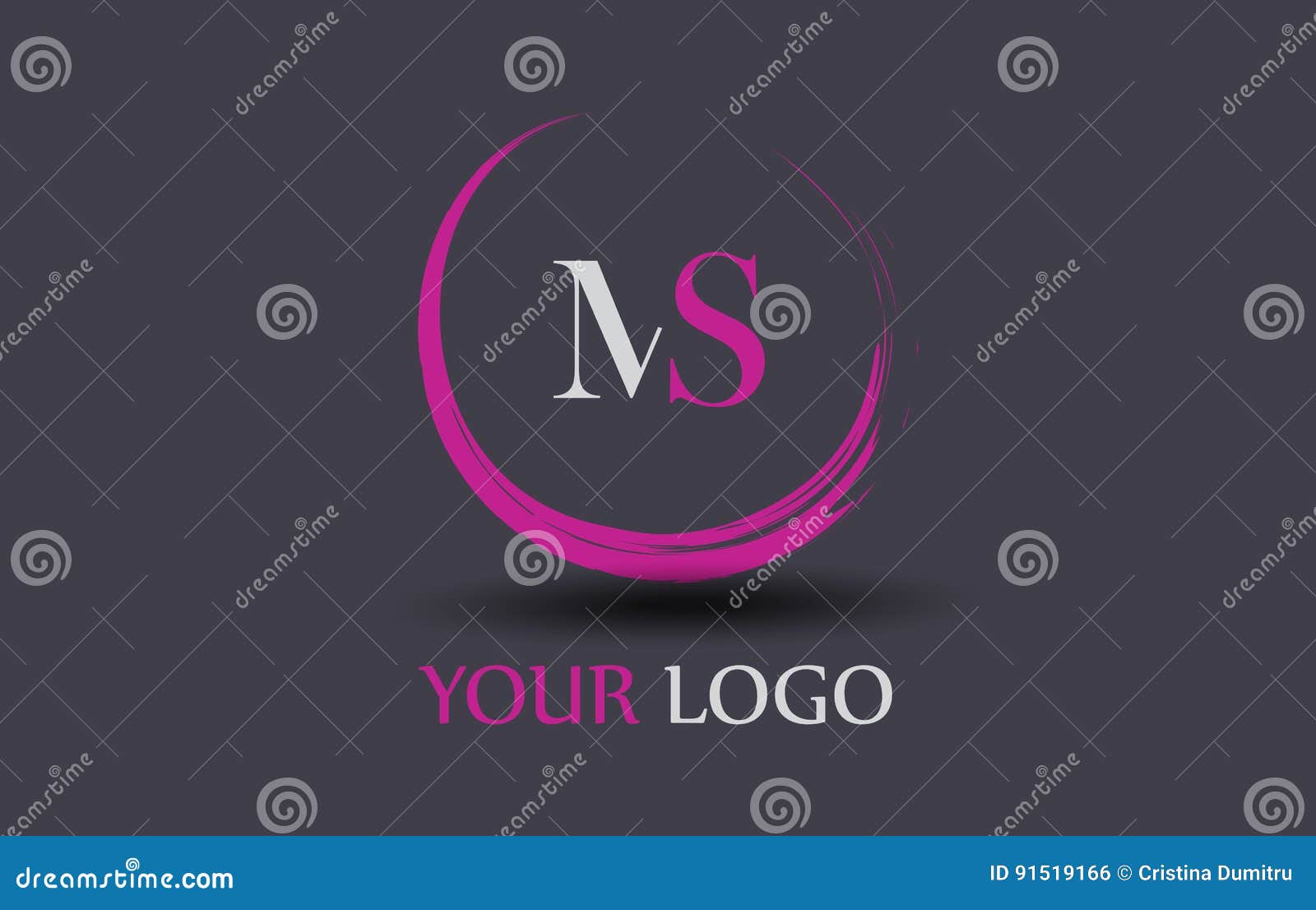 MS M S Letter Logo Design stock vector. Illustration of isolated ...