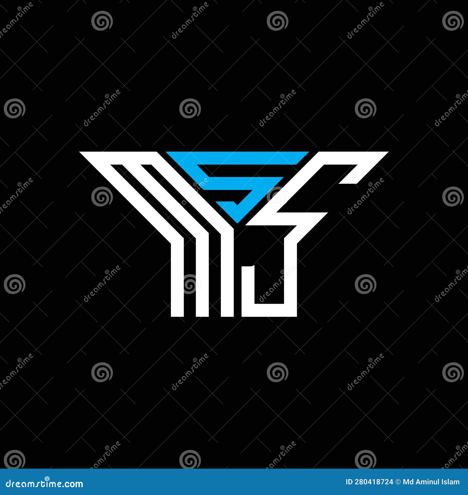 mss letter logo creative  with  graphic, mss simple and modern logo