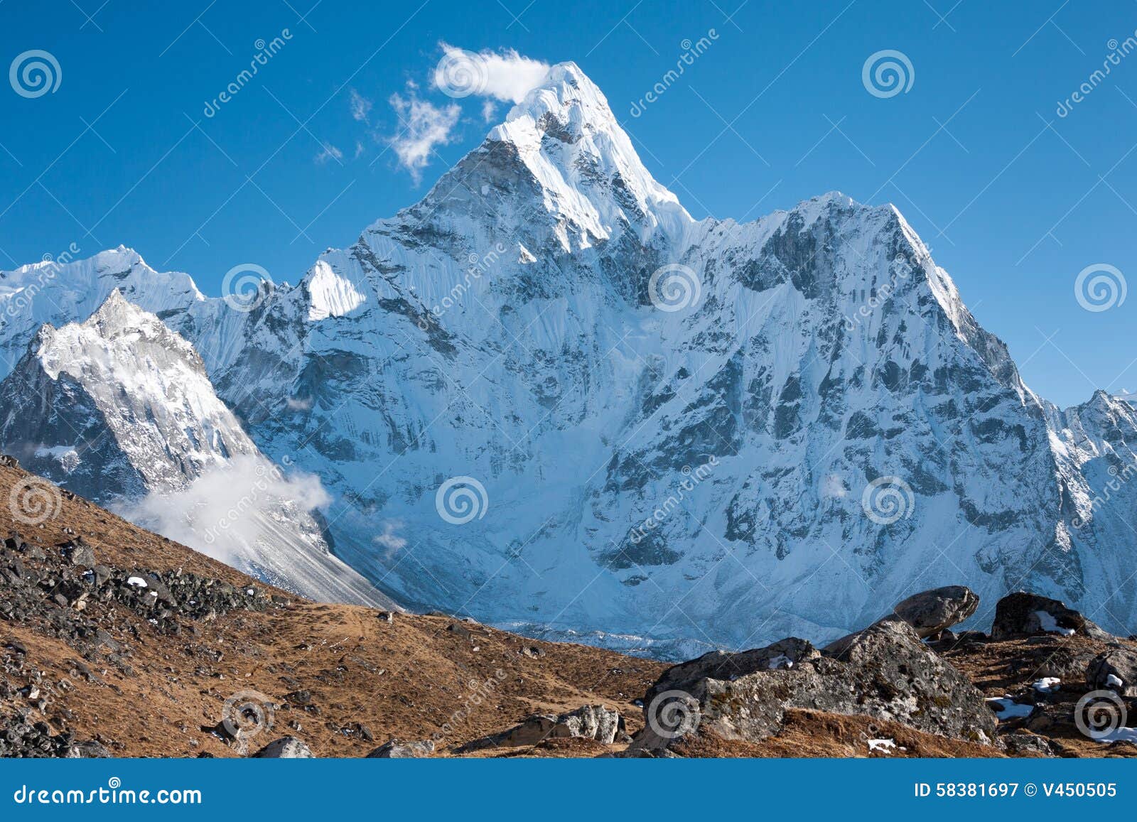 mt. ama dablam, dingboche, solu khumbu, nepal