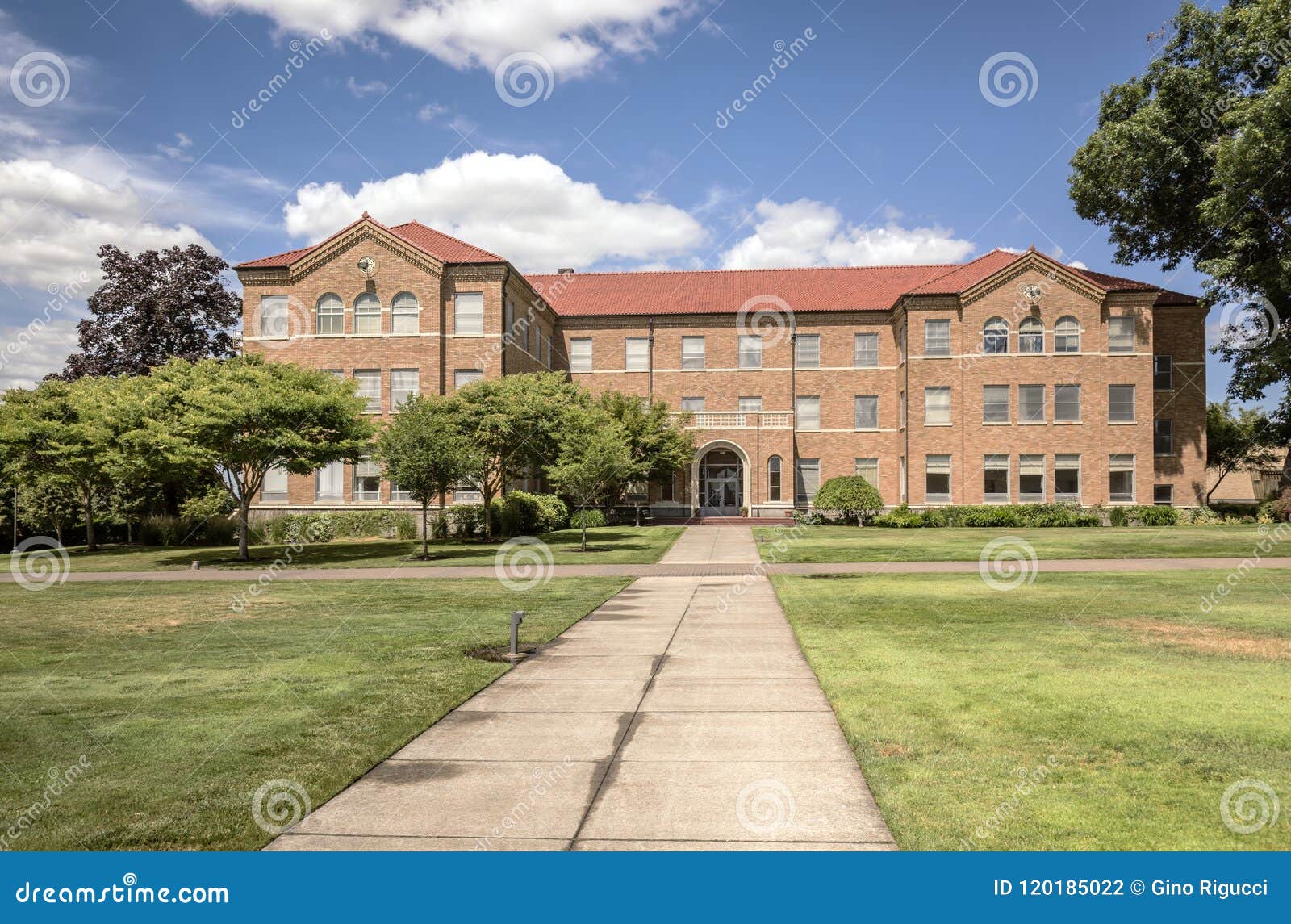 Mt. Angel Abbey and Grounds Oregon. Stock Photo Image of religious