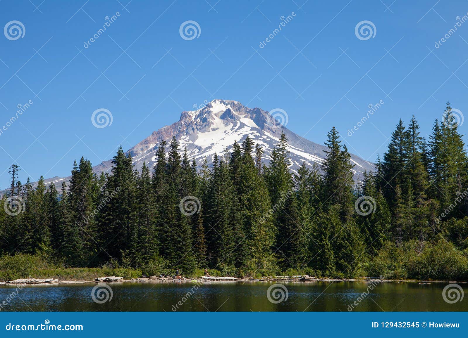Mt. Hood, Highest Mountain in Oregon Stock Image Image of snow