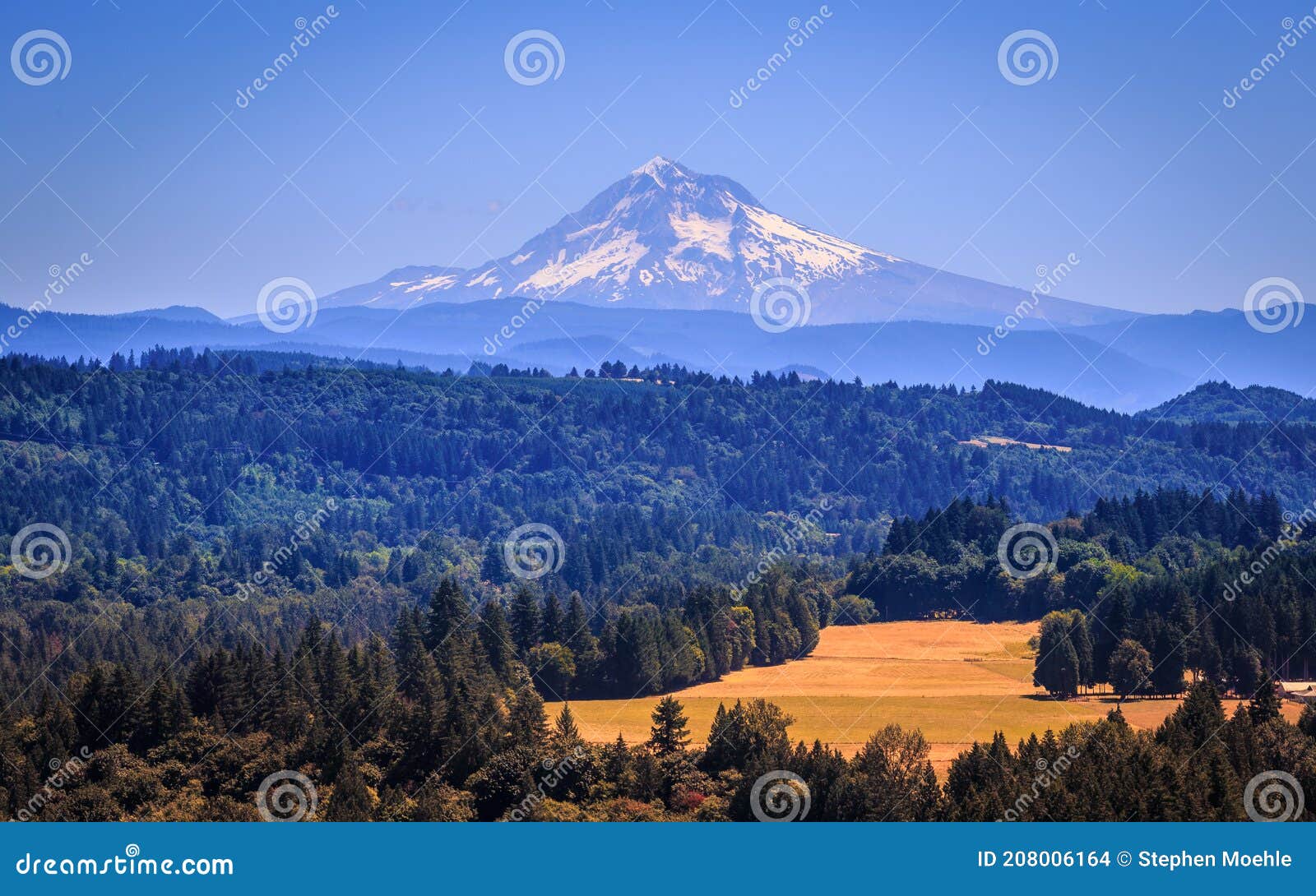 Mt. Hood from Jonsrud View Point, Sandy, Oregon Stock Photo Image of