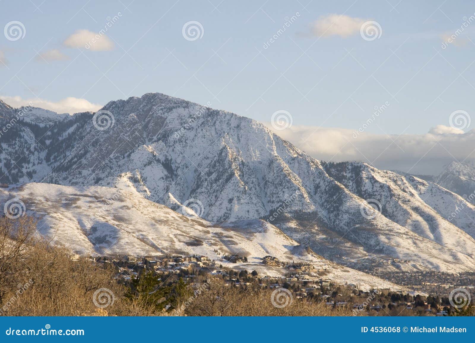 Mt. Olympus, Utah stock photo. Image of snow, landscape 4536068