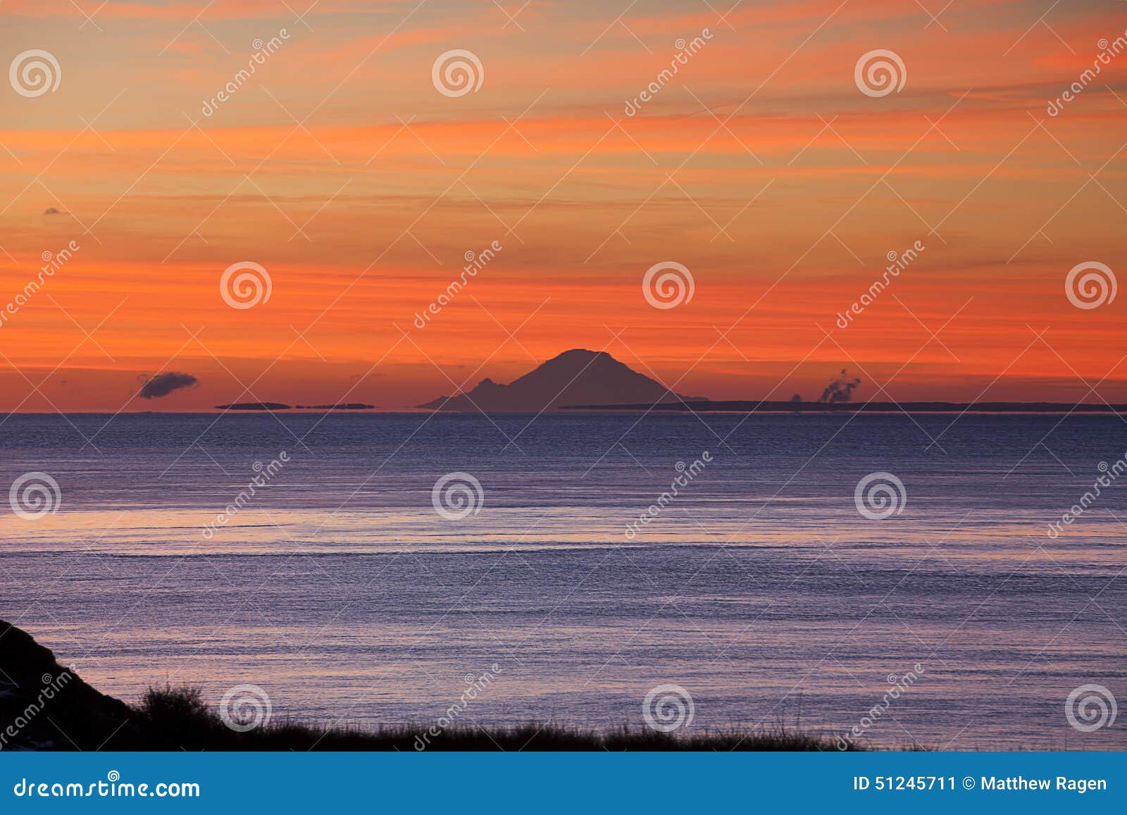 mt. rainier over puget sound