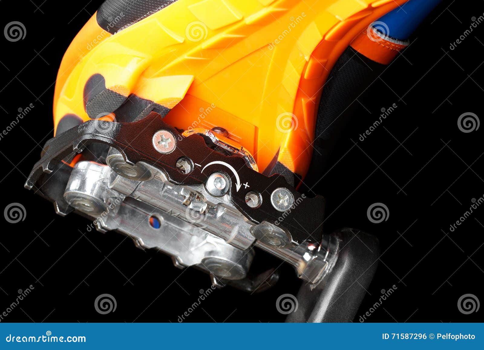 MTB Shoe on the Clipless Pedals. Stock Photo Image of foot, cycling