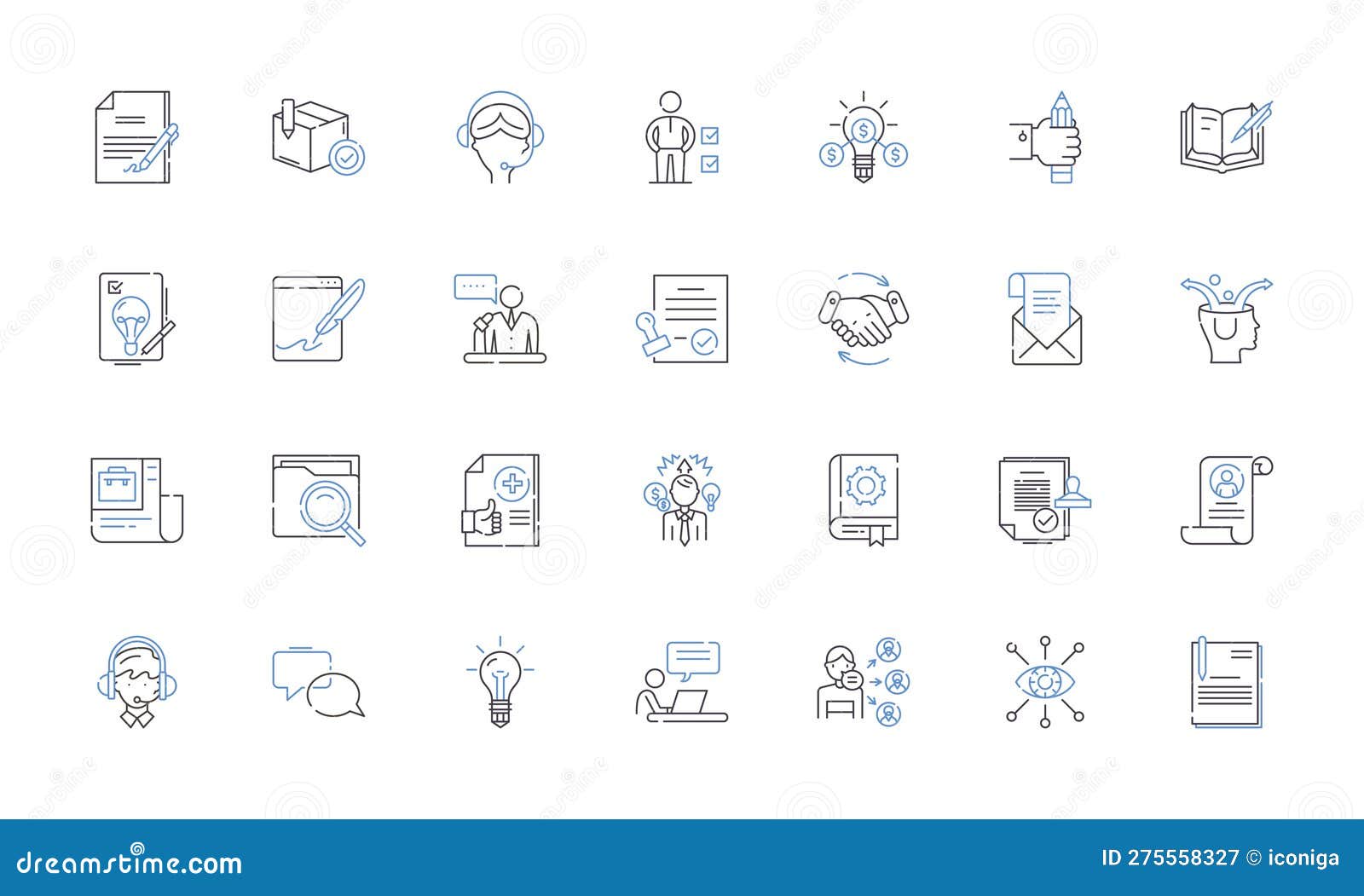 mtized ideas line icons collection. innovation, creativity, transformation, optimization, improvement, breakthrough