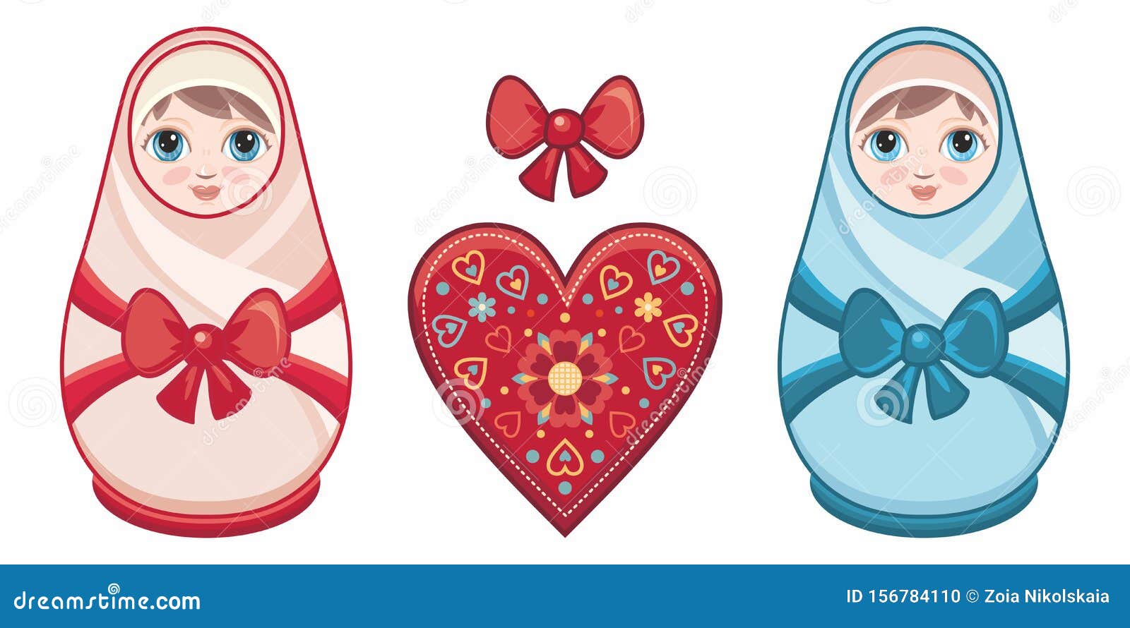 Muñecas Rusas Anidando Matryoshka. Muñeca Babushka Ilustración del Vector - Ilustración de pictogram, belarus: 156784110