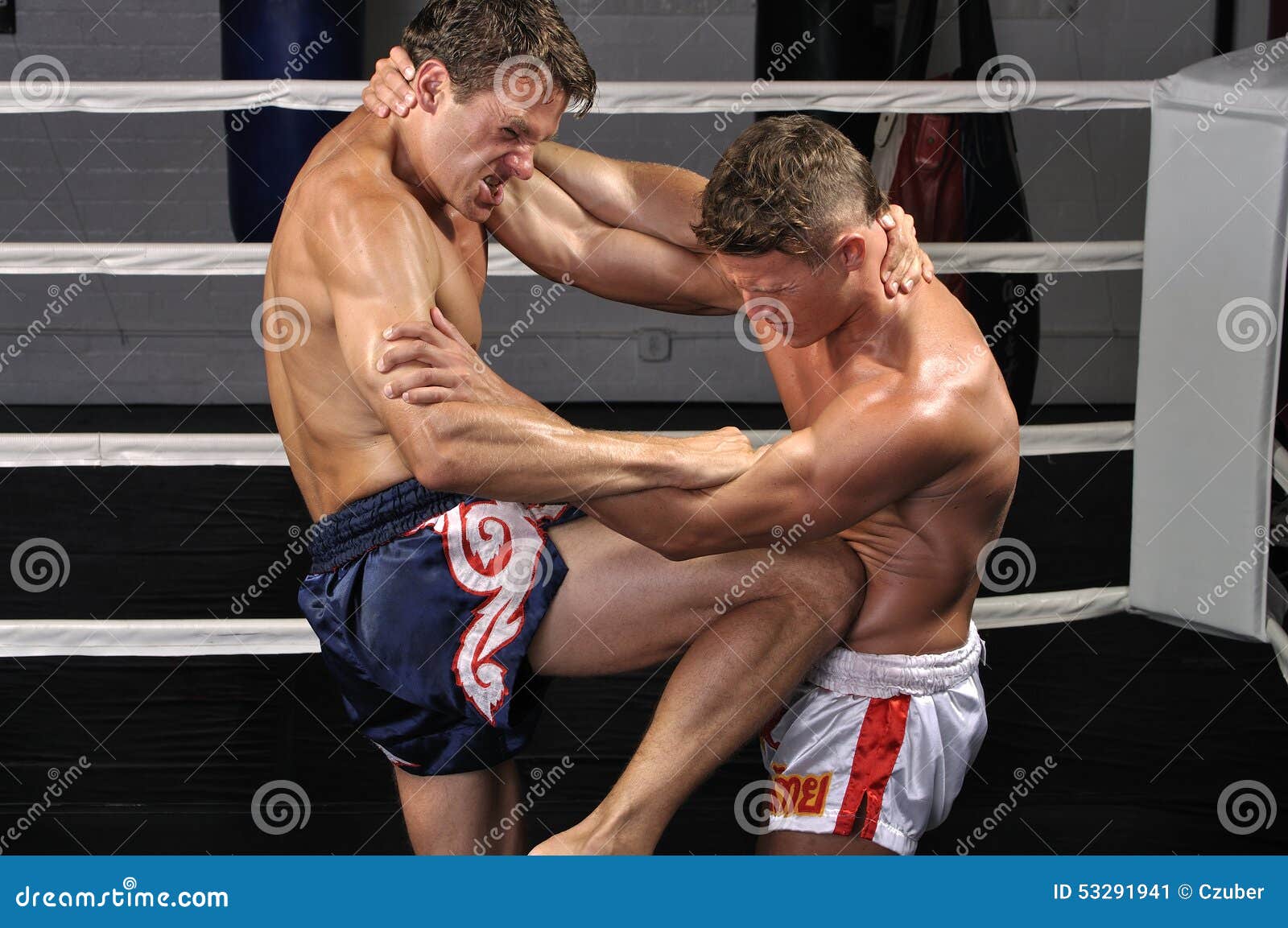 muay thai match in ring