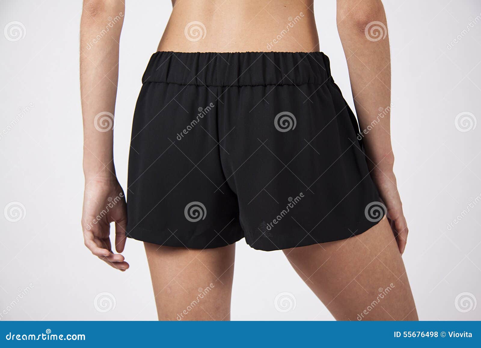 Pantalones cortos negros mujer