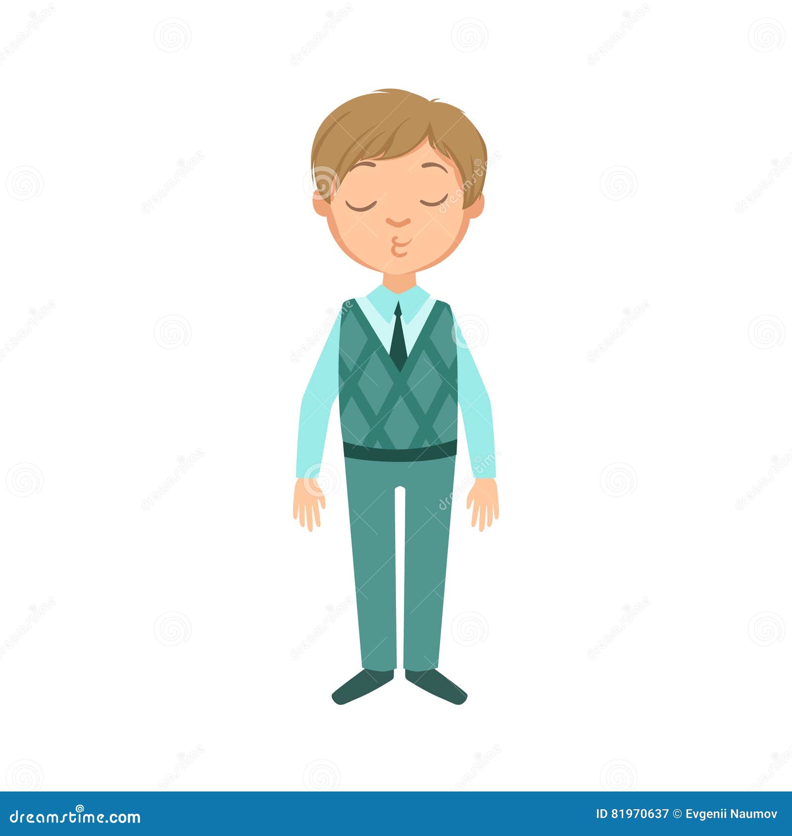 Muchacho En Pantalones Azules Y Alumno Feliz Del Chaleco En Personaje De Dibujos Animados Permanente Y Sonriente Del Uniforme Esc Ilustración del Vector - Ilustración de elemental, gente: 81970637 Muchacho En Pantalones Azules Y Alumno Feliz Del Chaleco En Personaje De Dibujos Animados Permanente Y Sonriente Del Uniforme Esc Ilustración del Vector - Ilustración de elemental, gente: 81970637