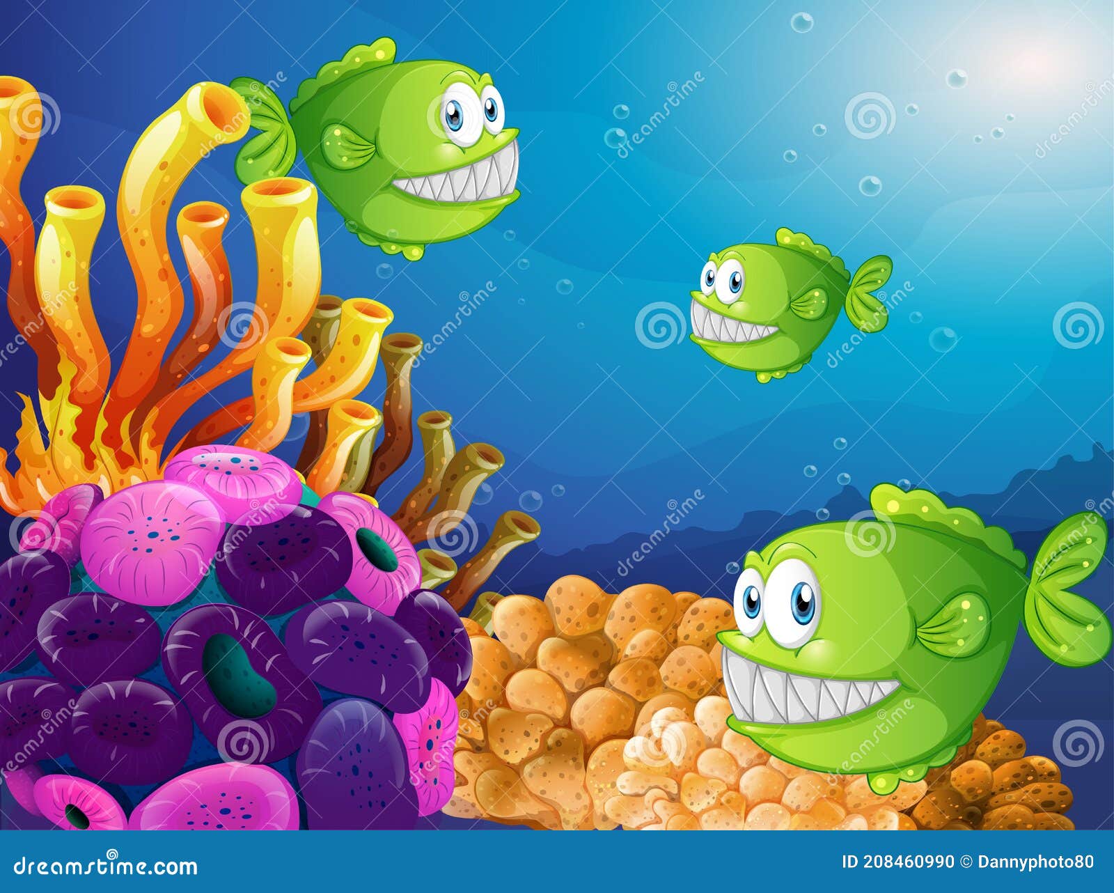 Muchos Personajes De Dibujos Animados De Peces Exóticos En La Escena Submarina Con Corales Ilustración del Vector - Ilustración de cara, fauna: 208460990 Muchos Personajes De Dibujos Animados De Peces Exóticos En La Escena Submarina Con Corales Ilustración del Vector - Ilustración de cara, fauna: 208460990