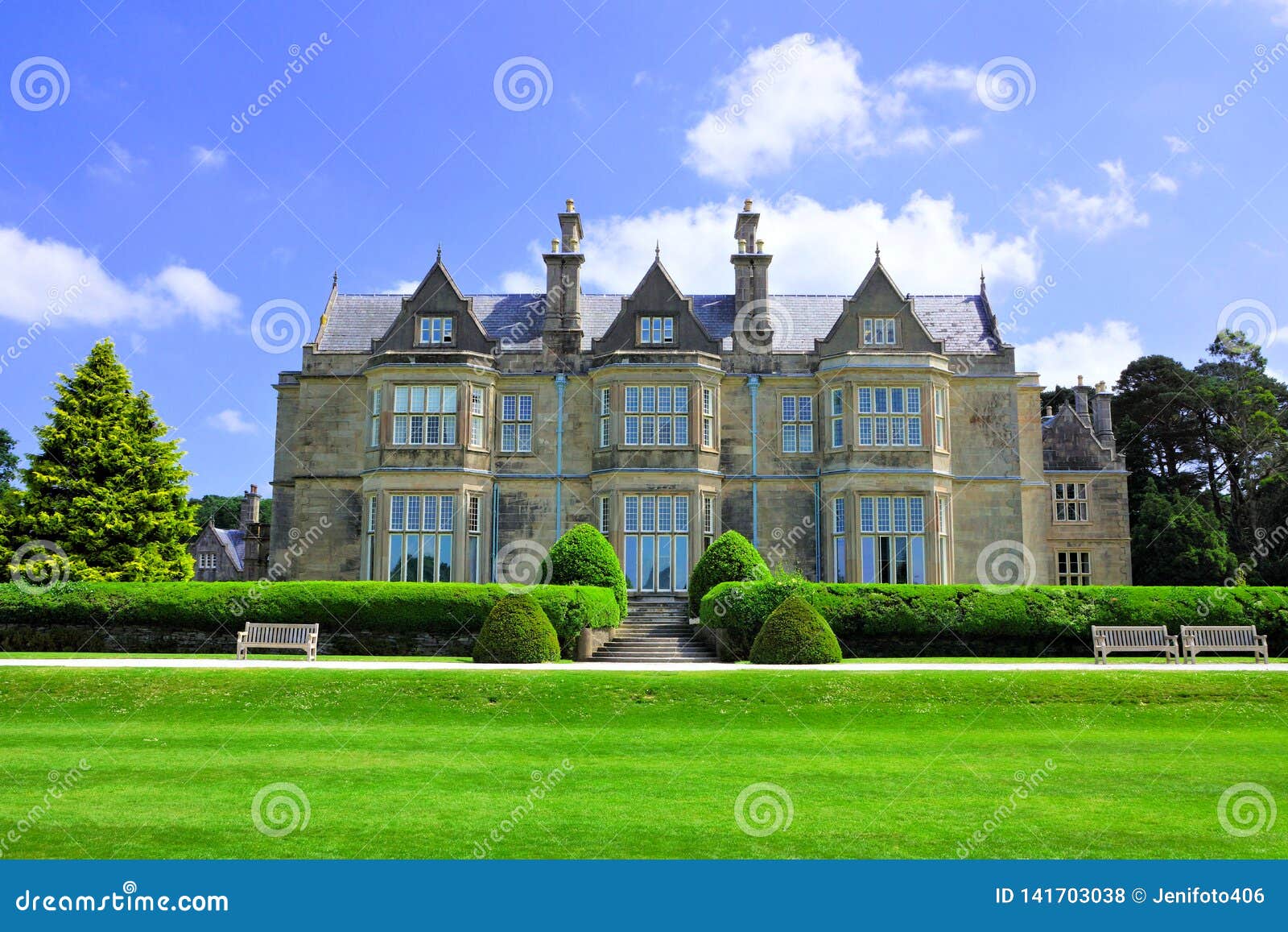 muckross house mansion with garden, killarney national park, ring of kerry, ireland